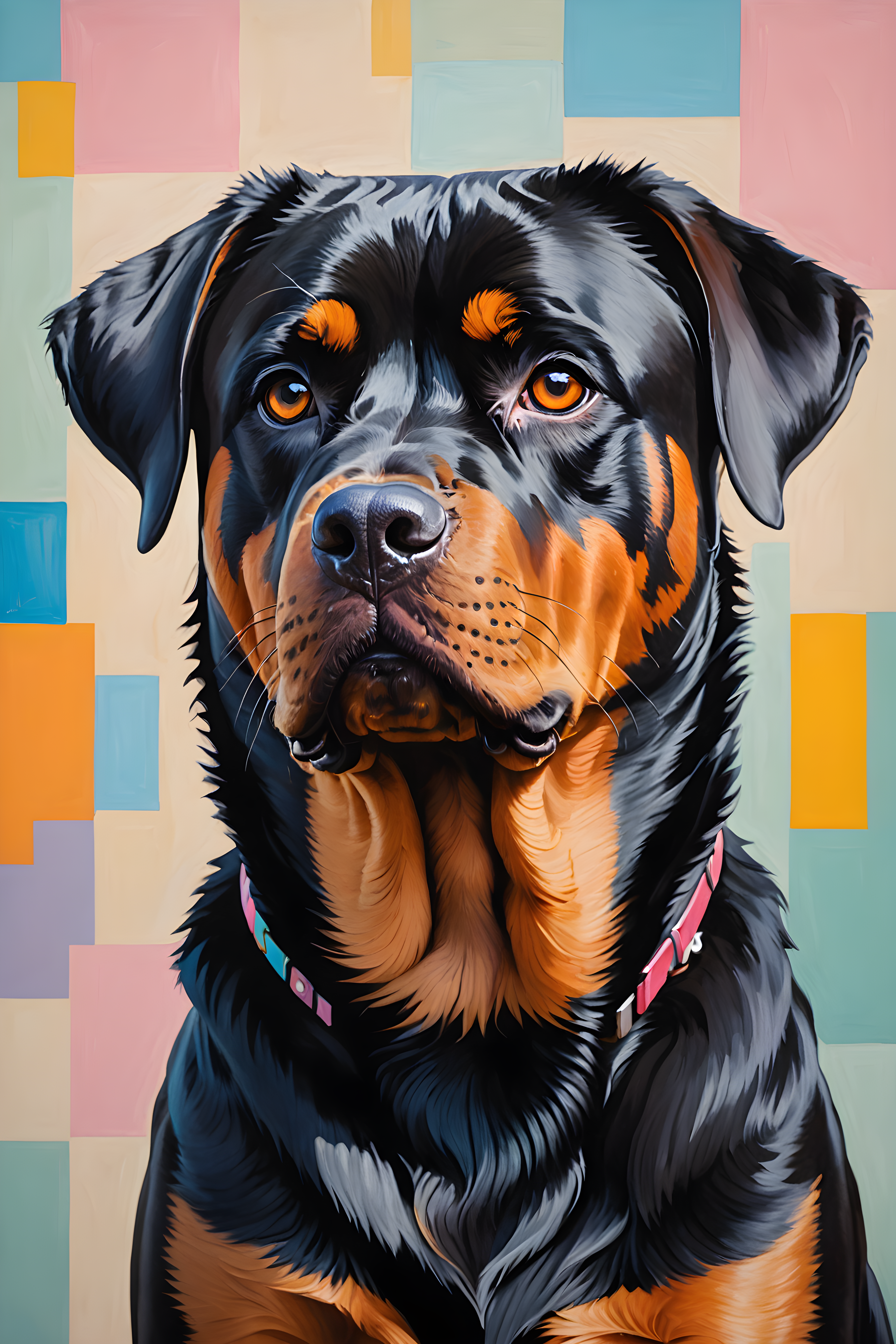 Guard Rottweiler — Abstract (Cute)