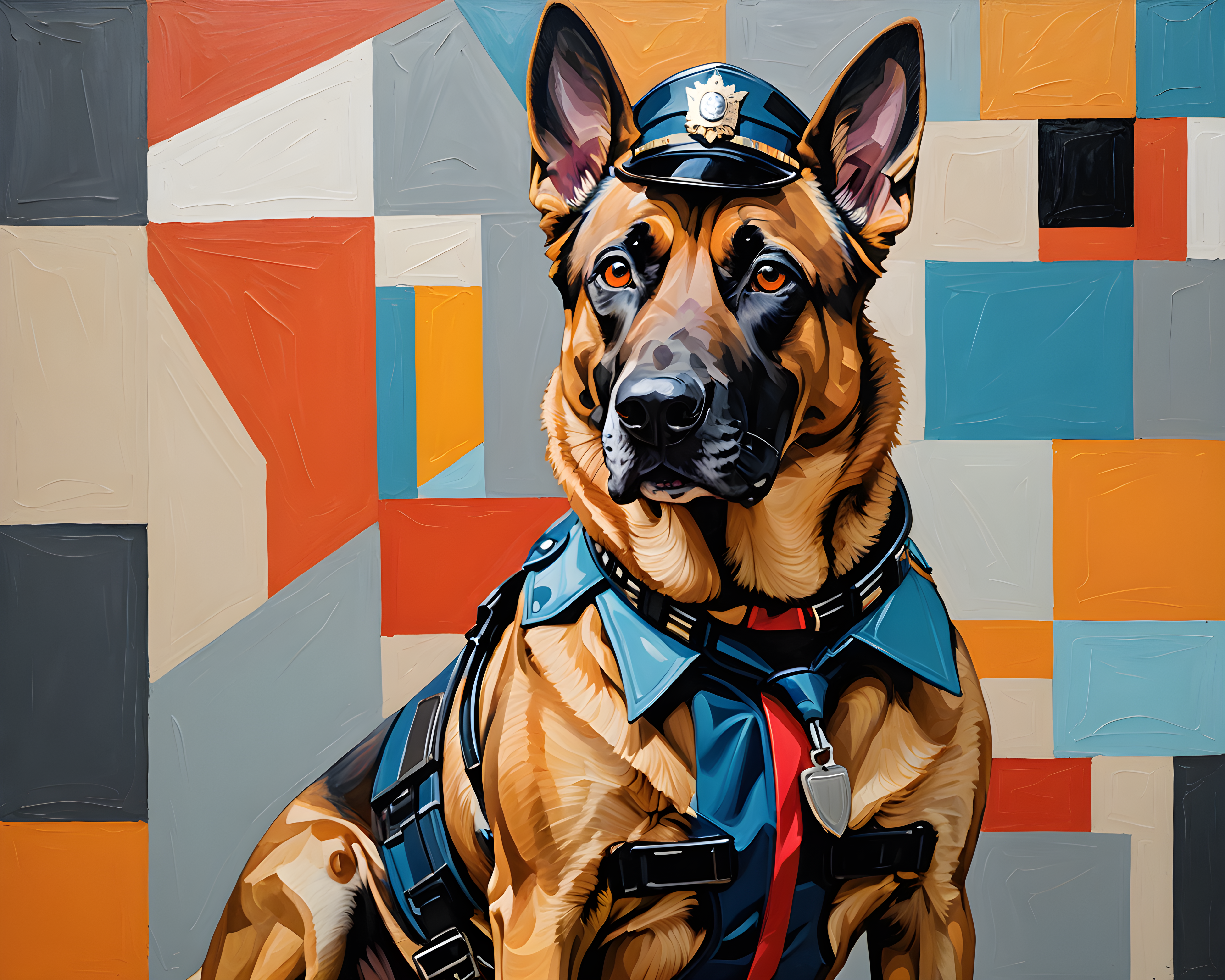 K9 Cop Dog — Abstract (Funny)