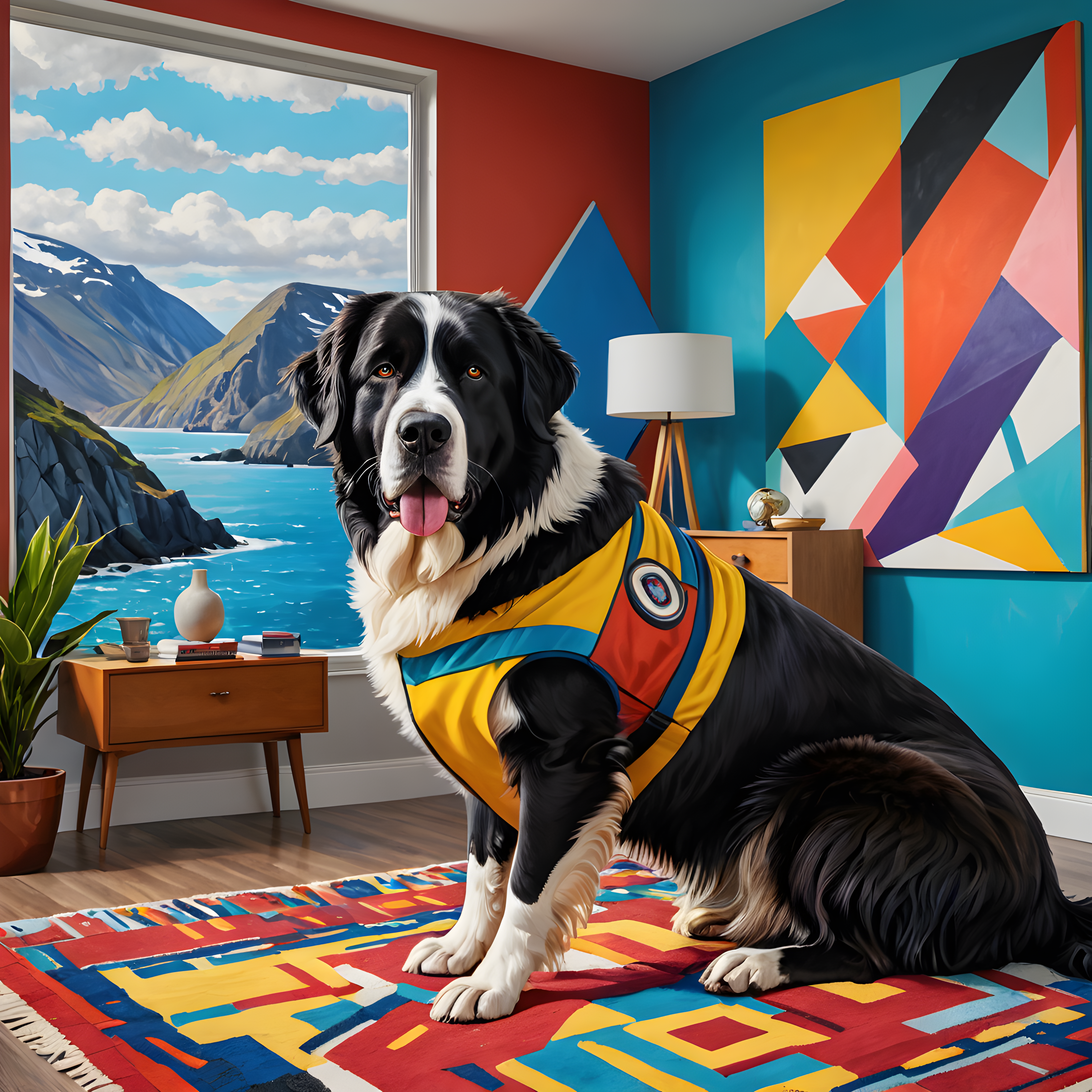 Lifesaver Newfoundland — Abstract (Savage)