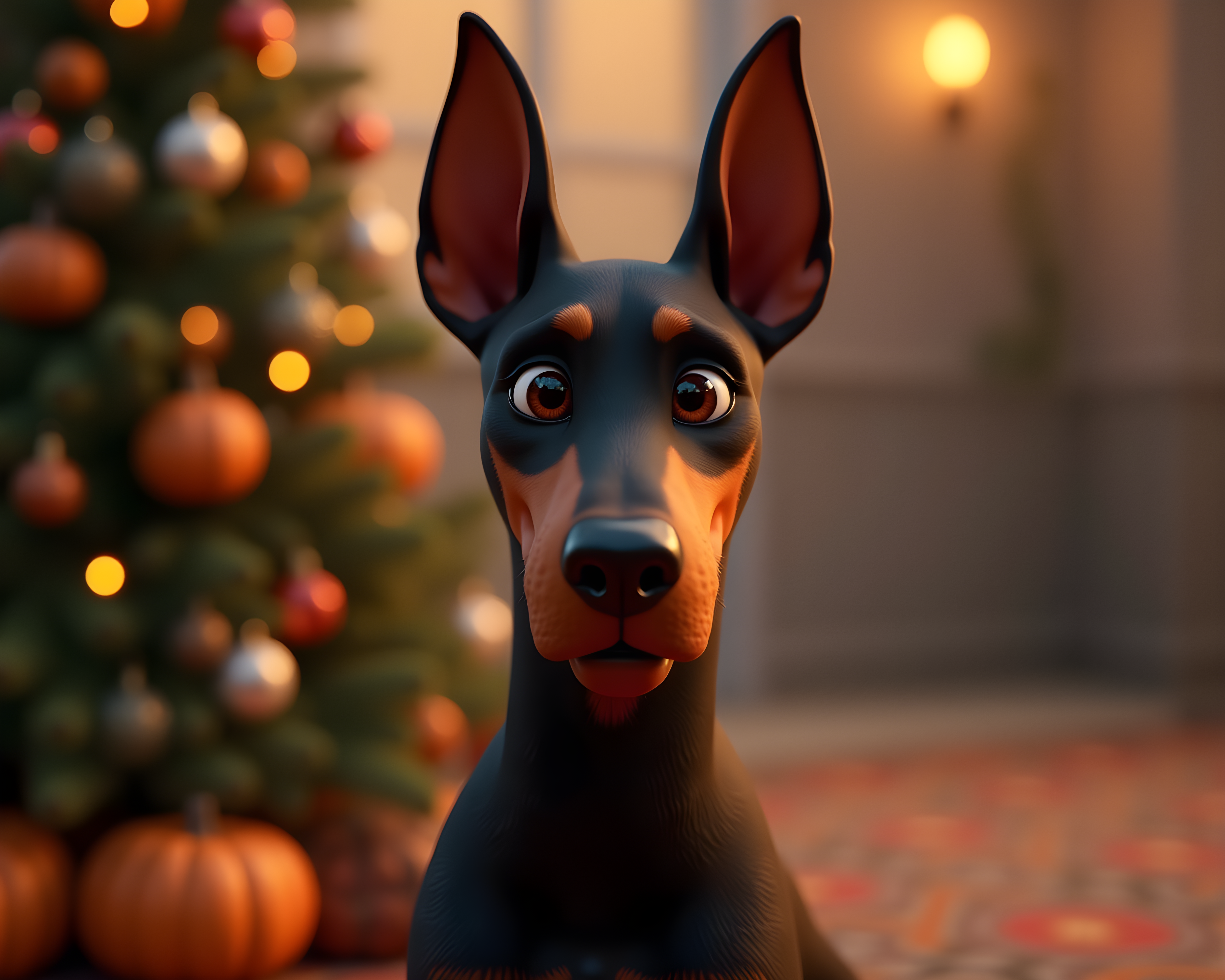 Patrol Doberman — 3D Render (Seasonal)