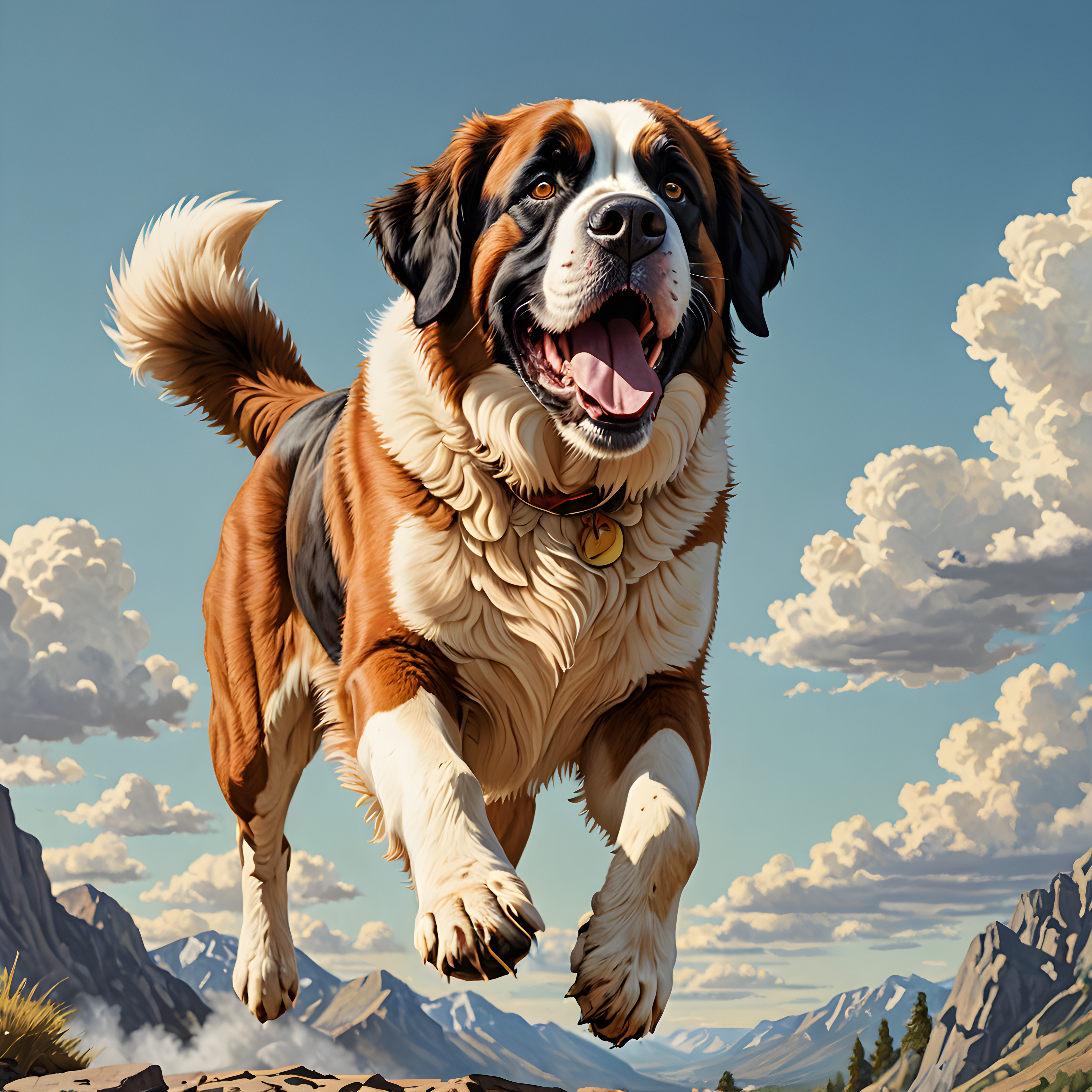 Rescue Saint Bernard — Retro (Happy)
