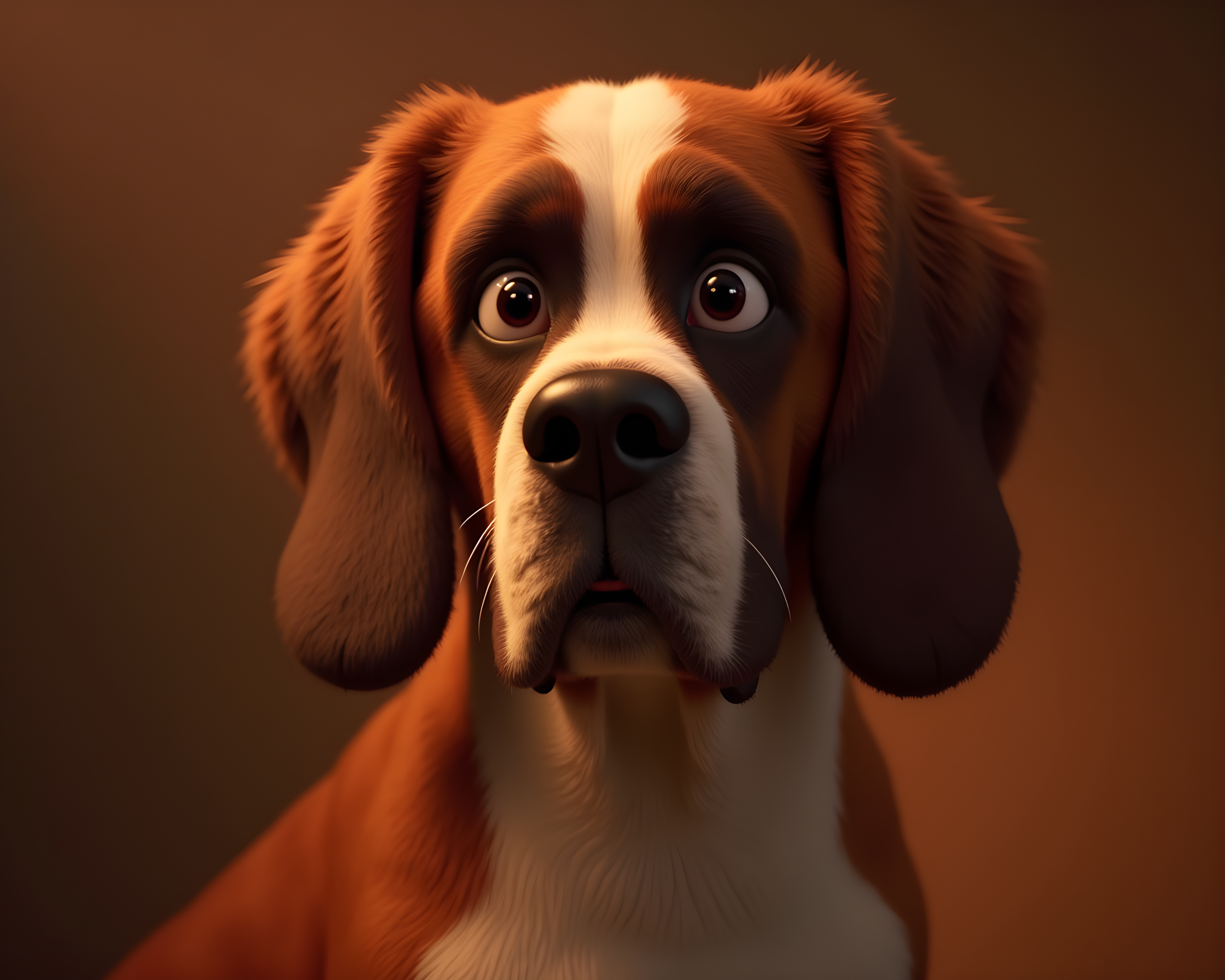 Rescue Saint Bernard — 3D Render (Romantic)