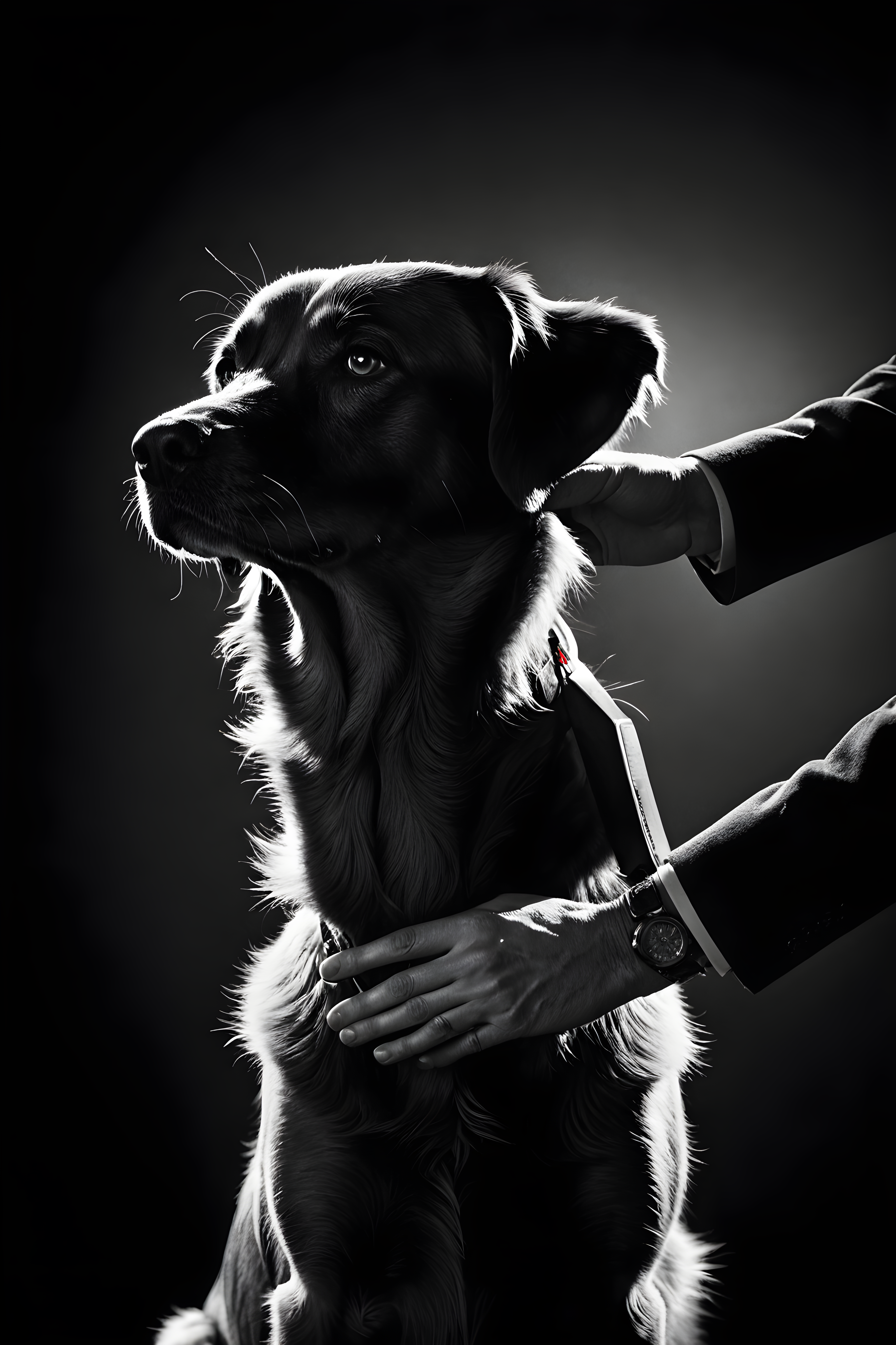 Service Retriever — Black & White (Savage)