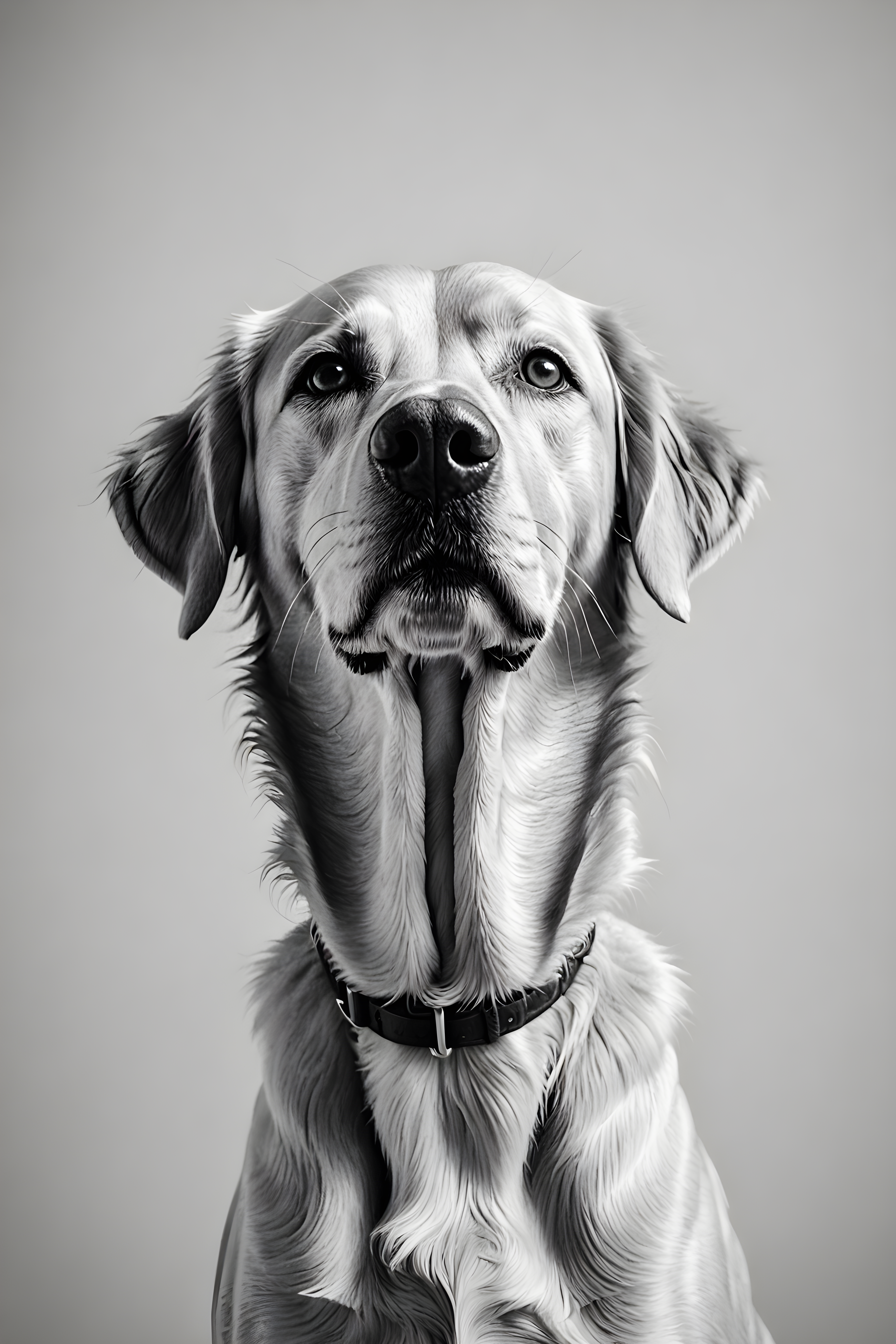 Service Retriever — Minimalist Line Art (Funny)