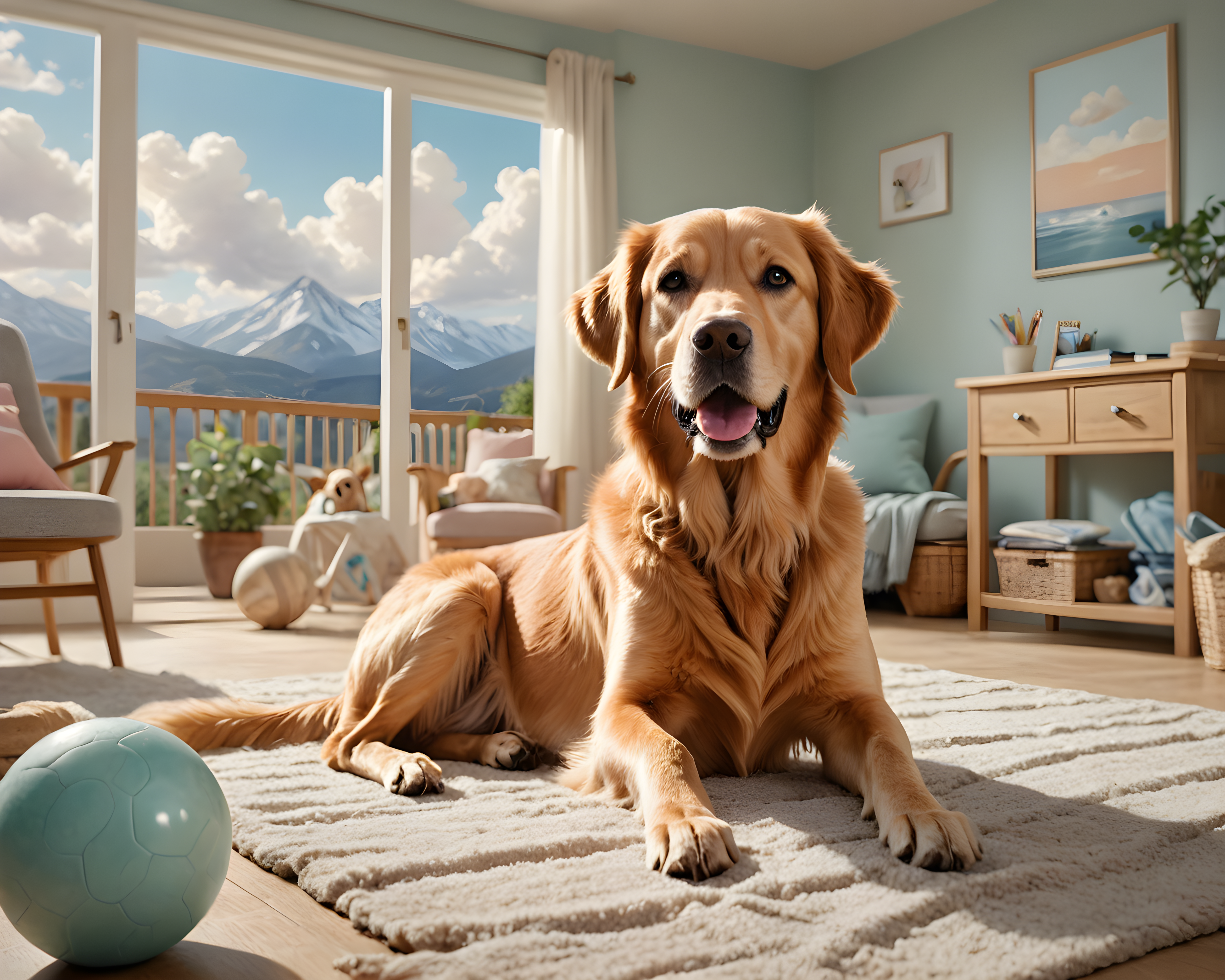Service Retriever — Nursery (Playful)