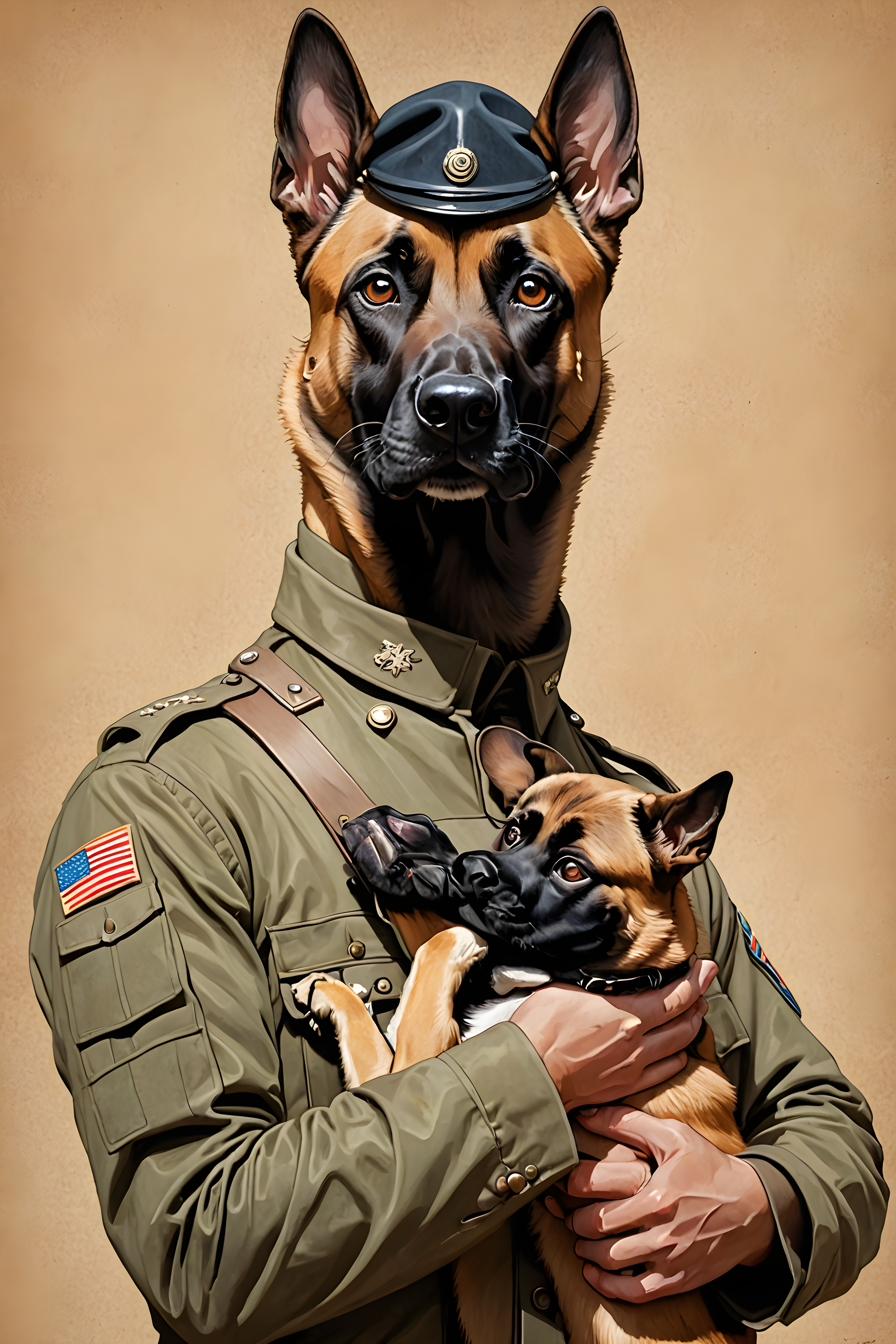 Soldier Malinois — Funny (Cute)