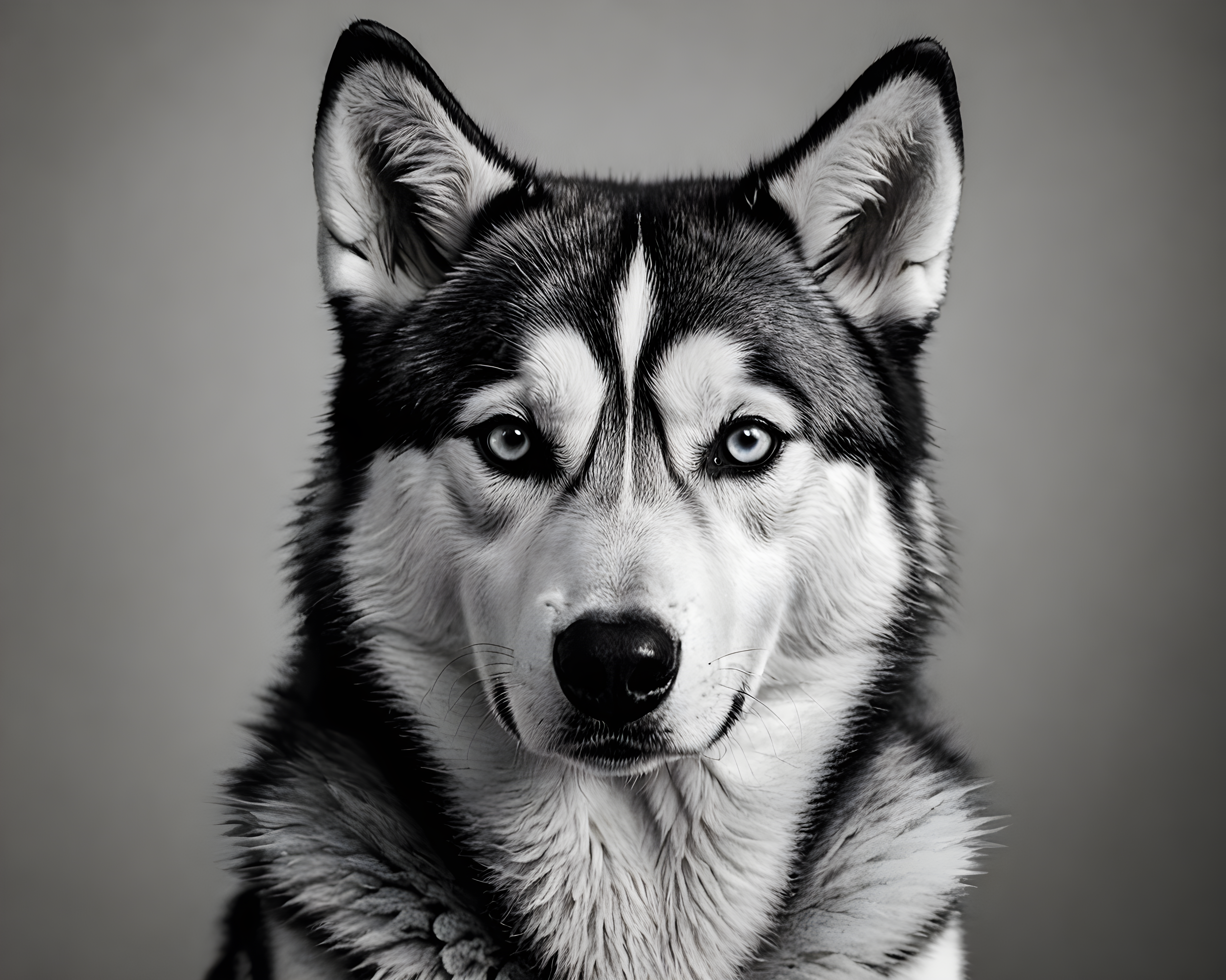 Editorial Husky — Black & White (Emotional)