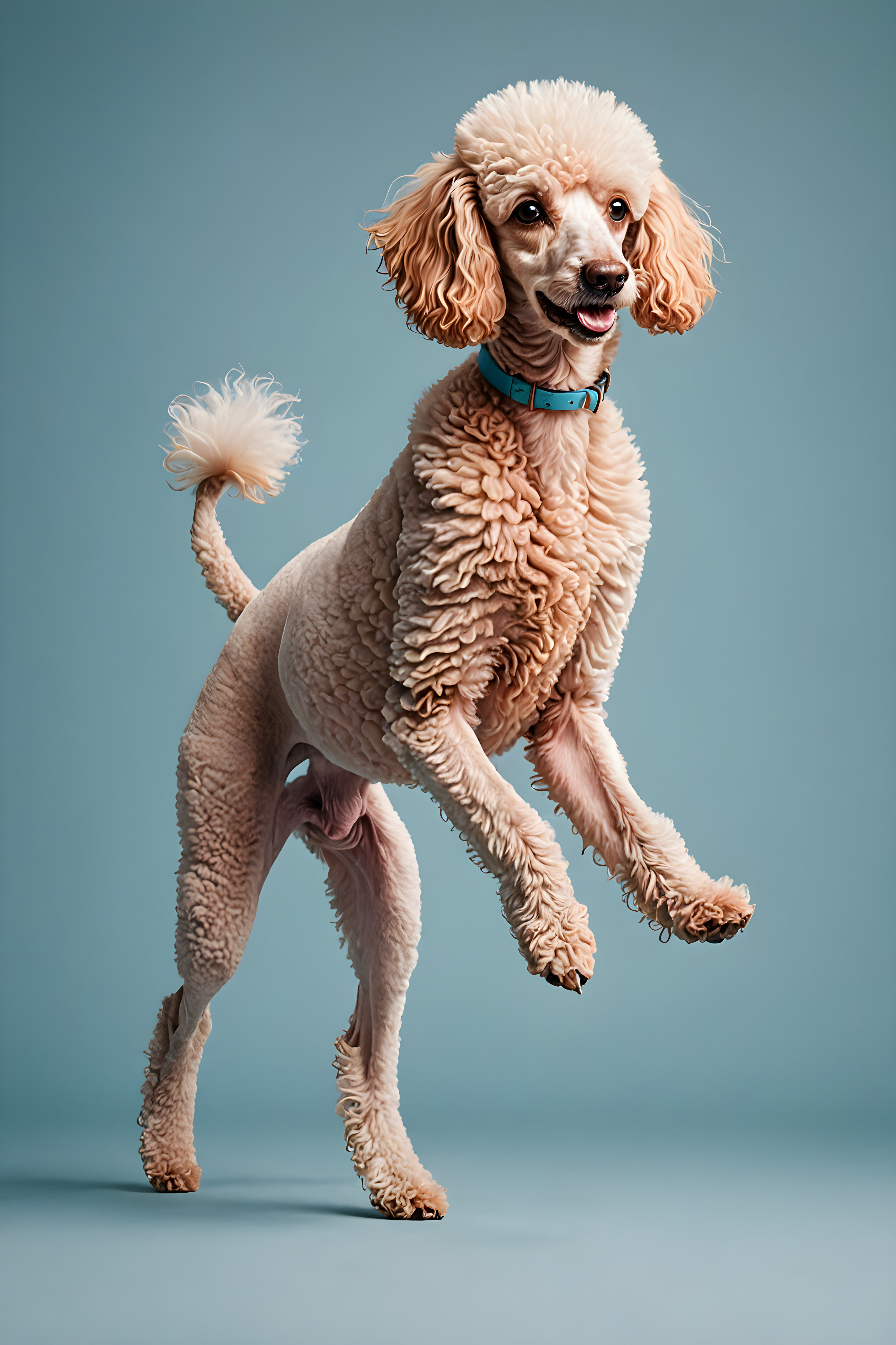 Flat Color Poodle — Line Art (Fantasy)