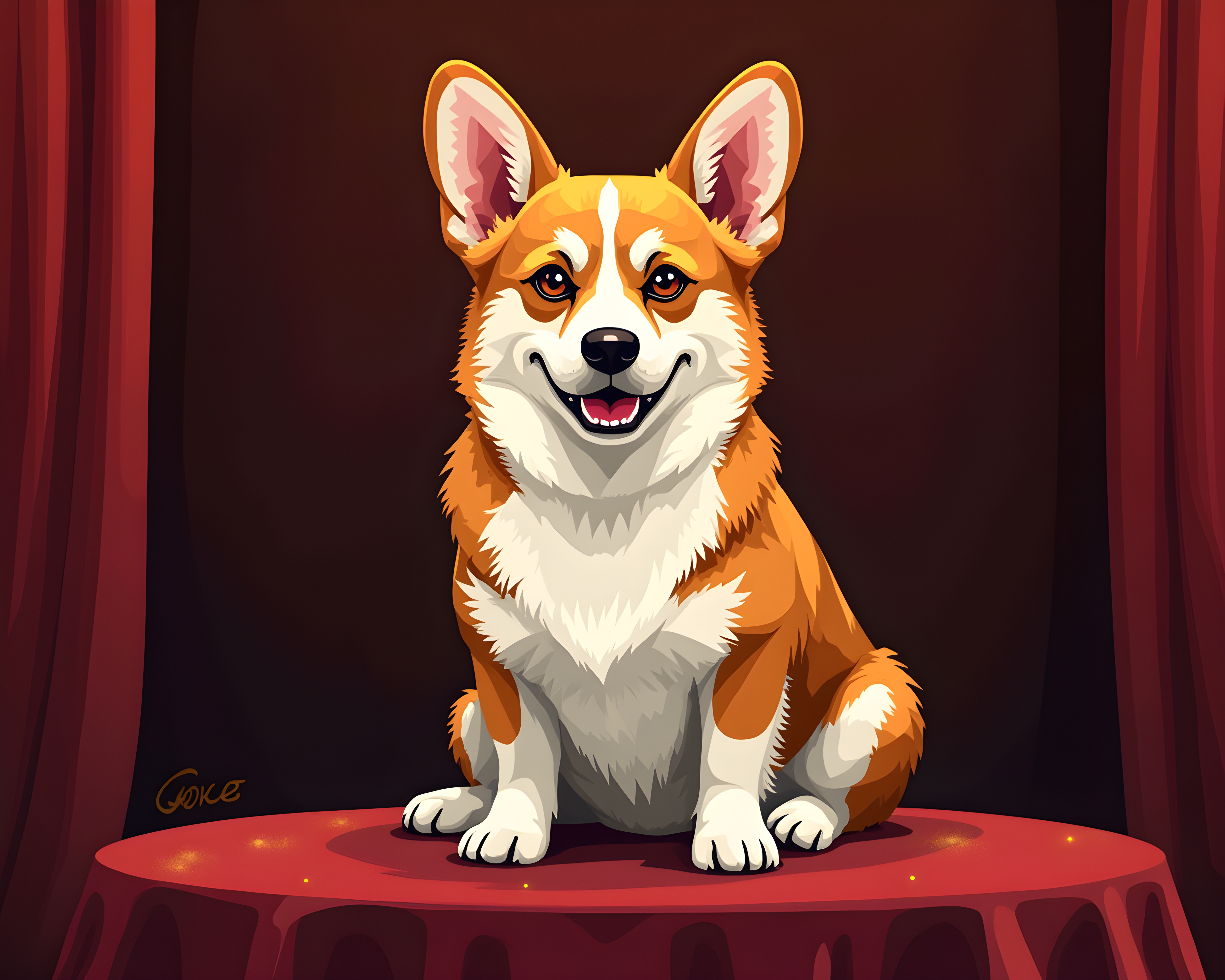 Geometric Corgi — Luxury (Savage)