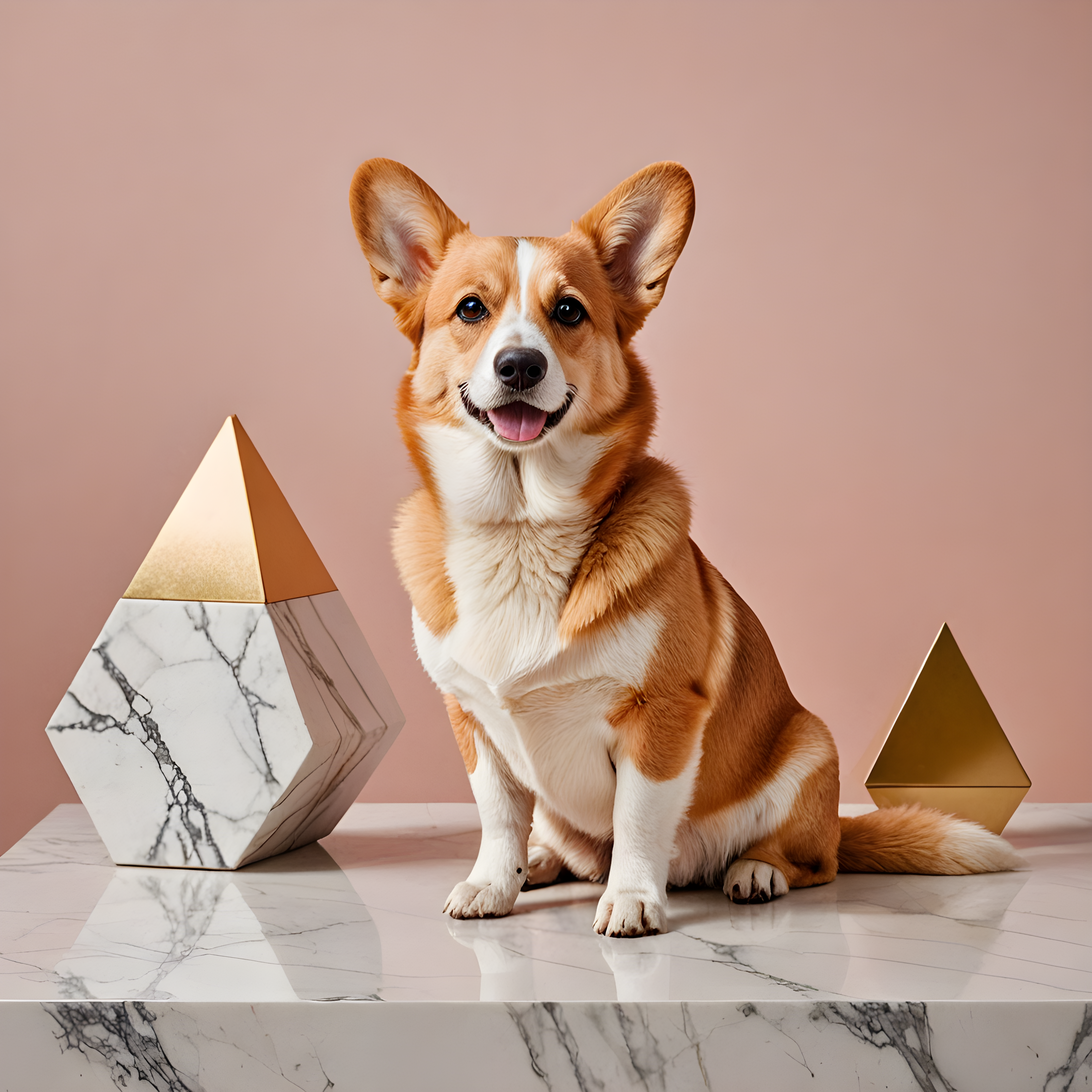 Geometric Corgi — Modern Aesthetic (Luxury)