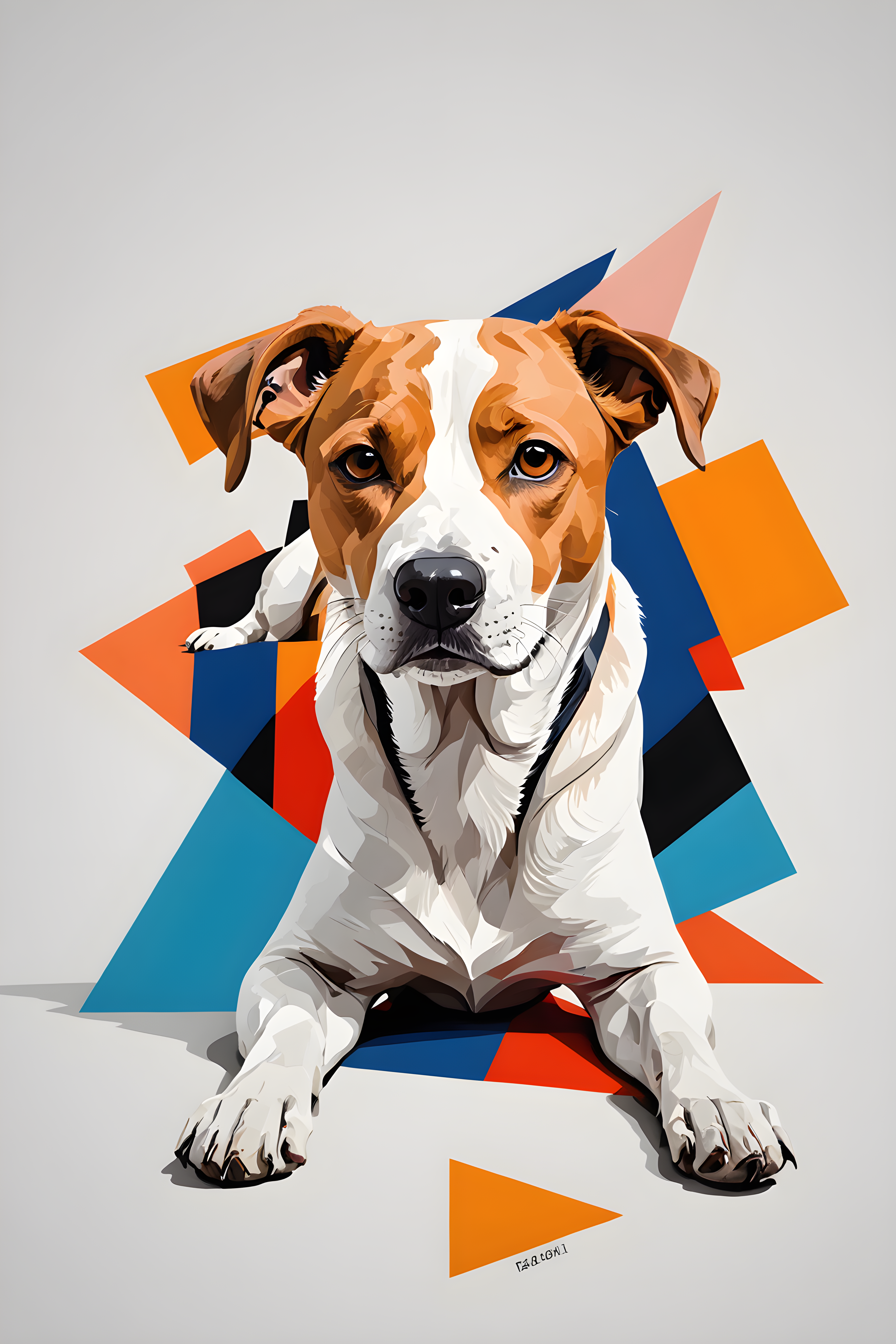 Line Art Dog — Abstract (Savage)