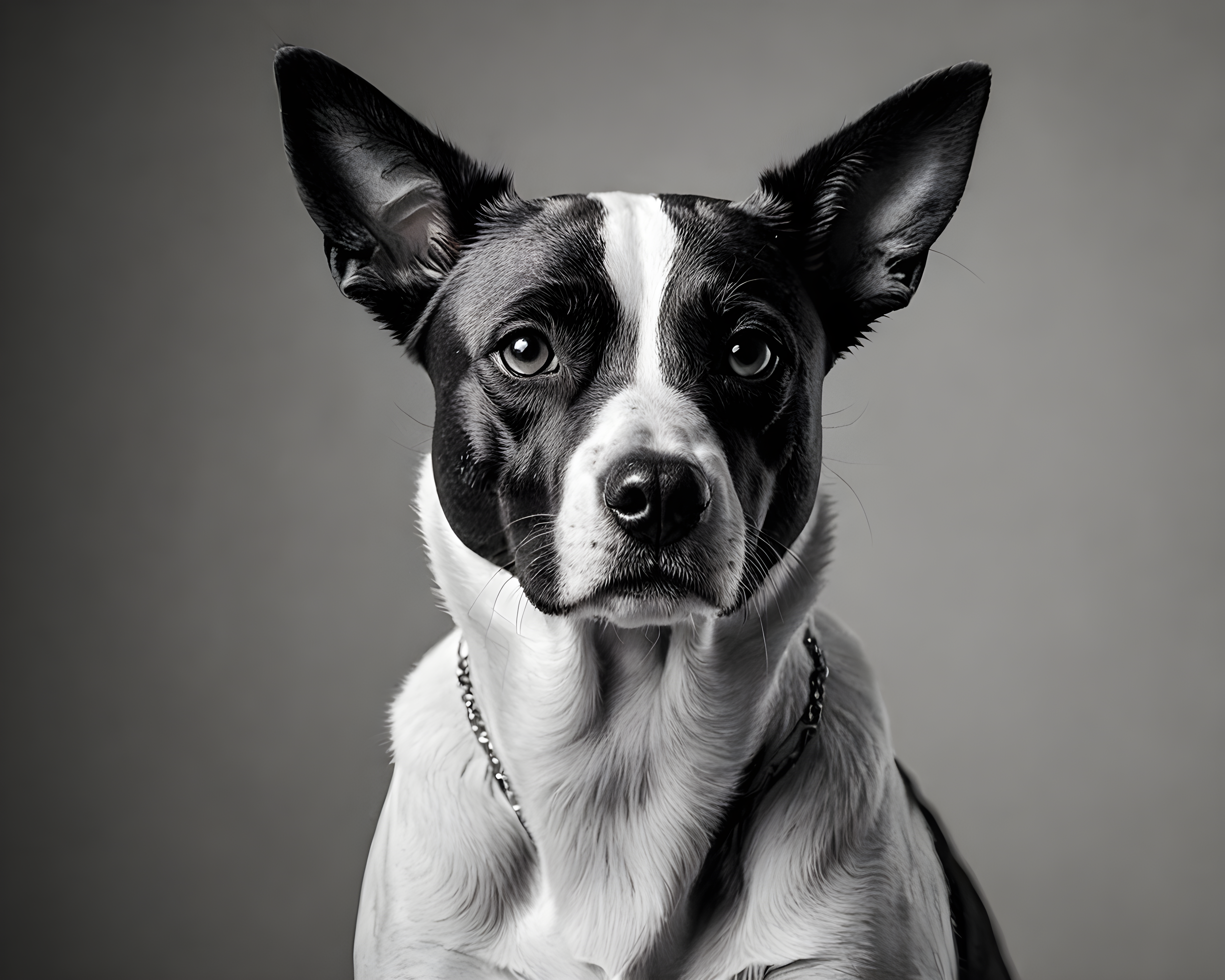 Line Art Dog — Black & White (Luxury)