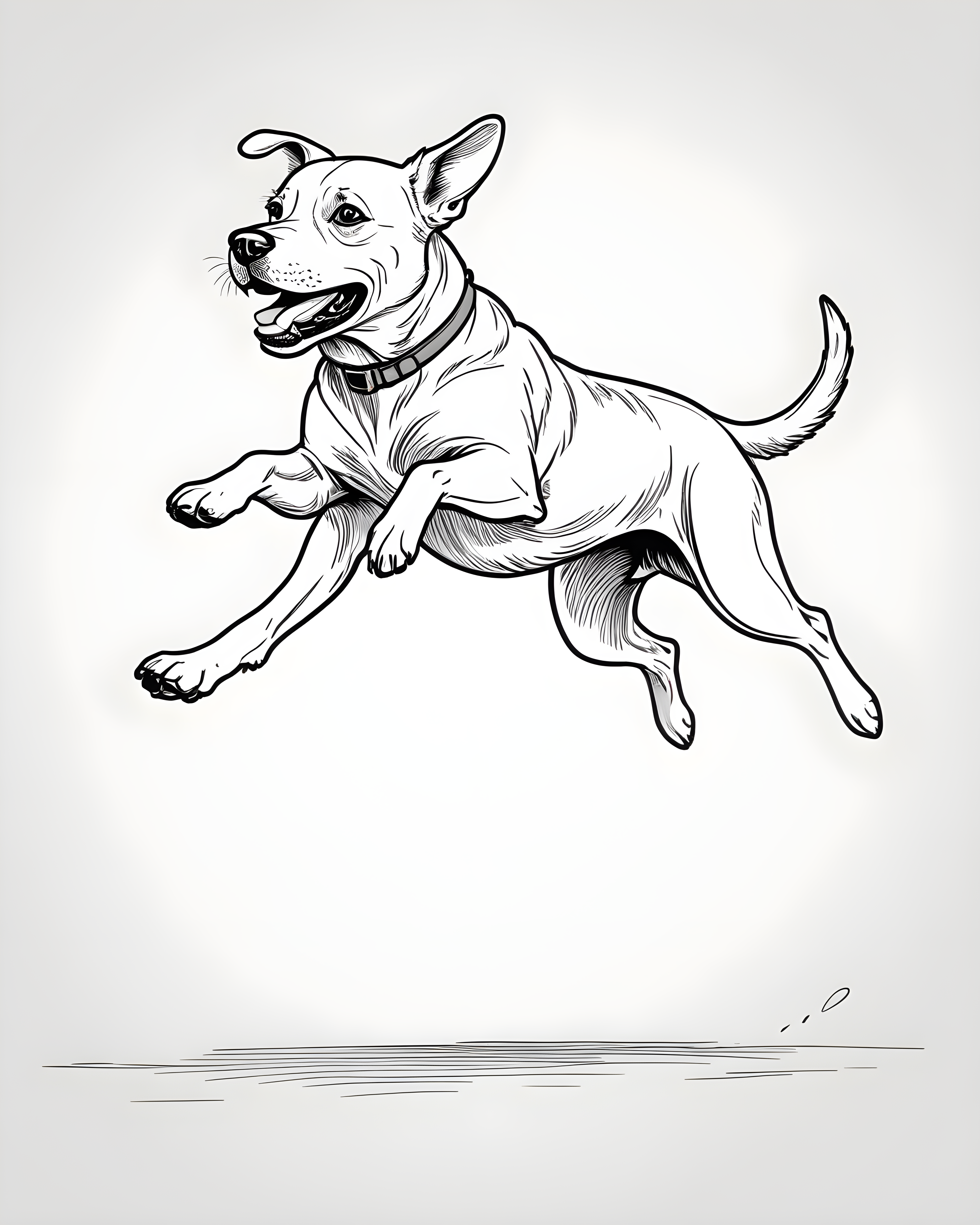 Line Art Dog — Line Art (Funny)