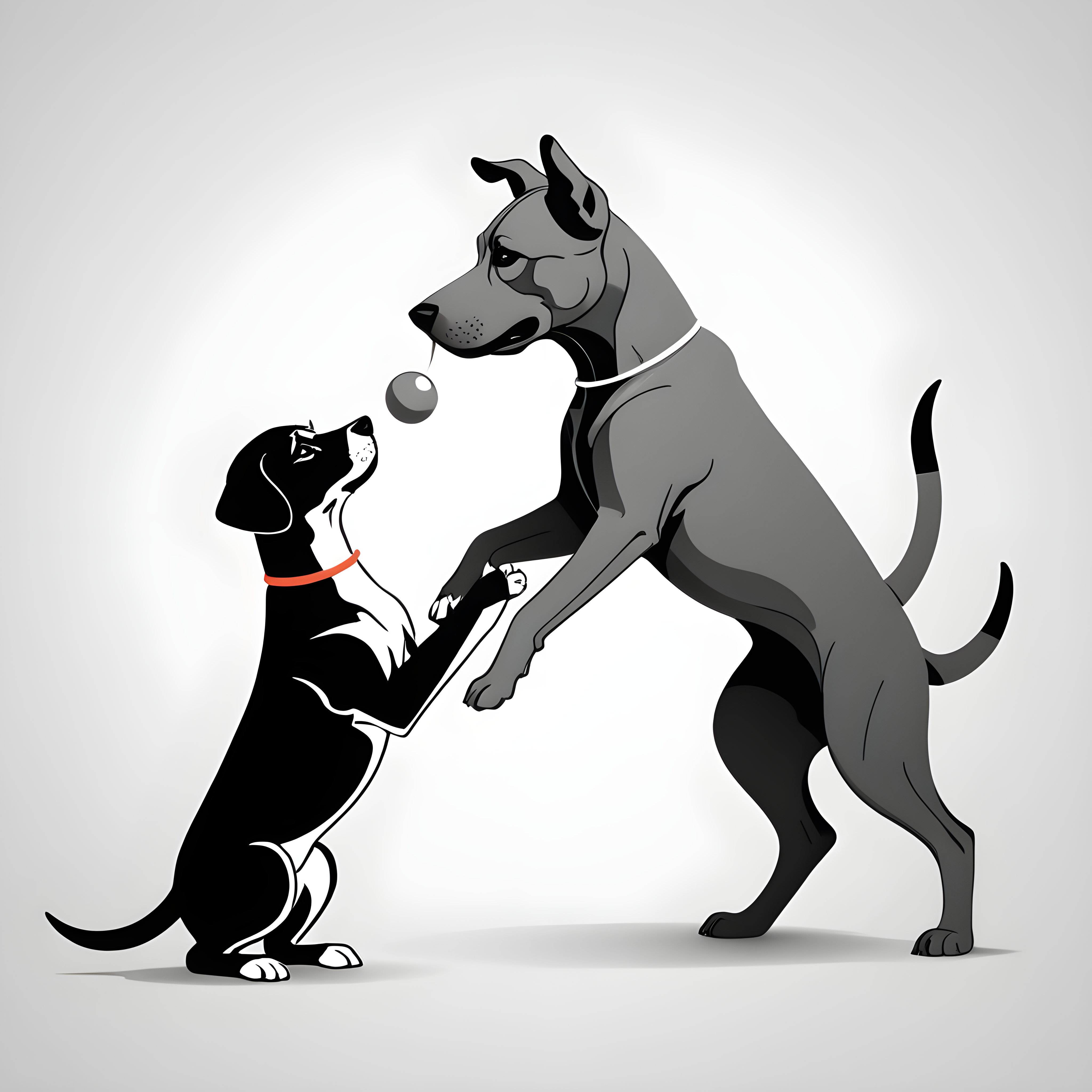 Line Art Dog — Line Art (Playful)
