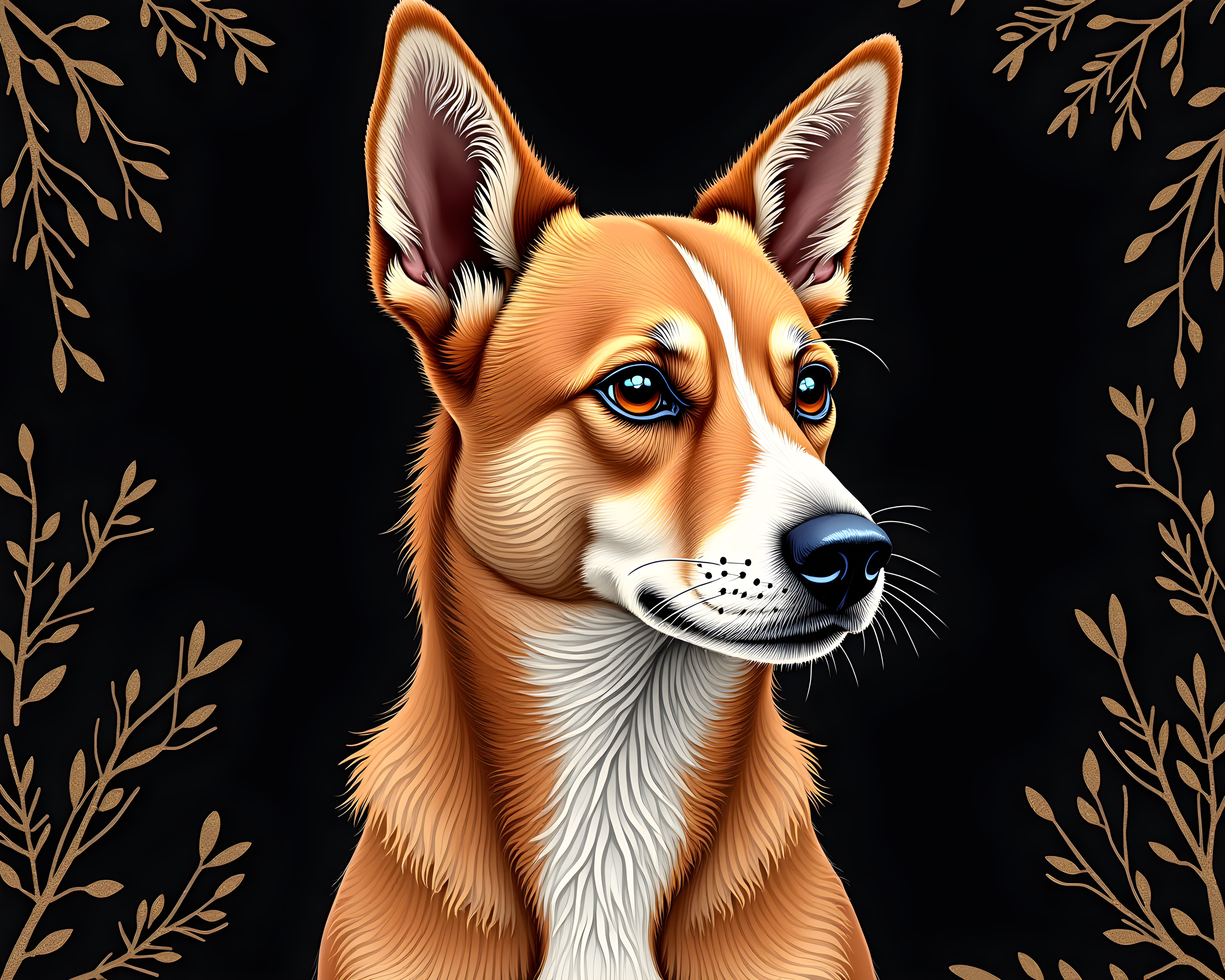 Line Art Dog — Luxury (Emotional)