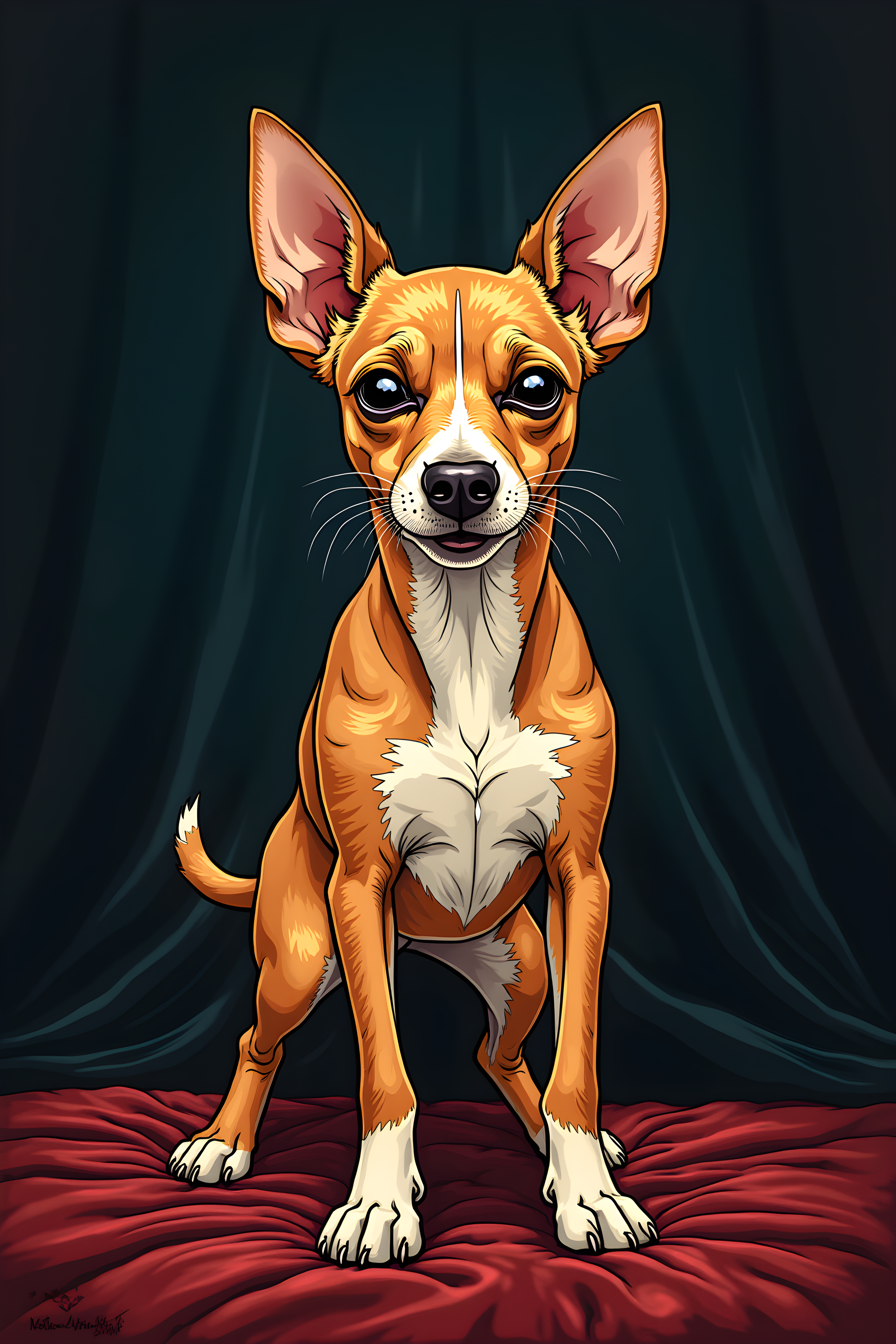 Line Art Dog — Luxury (Funny)