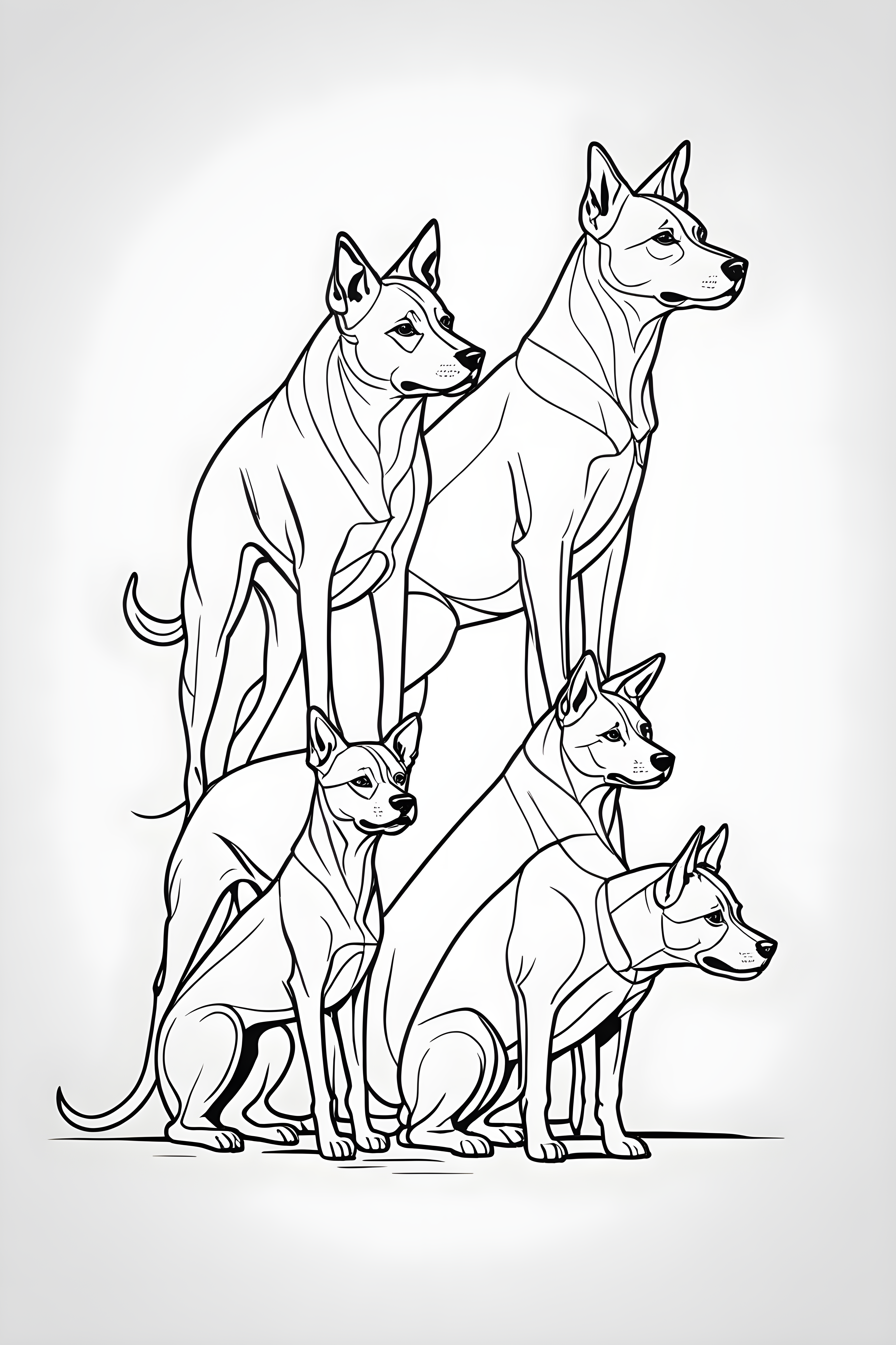 Line Art Dog — Minimalist Line Art (Motivational)