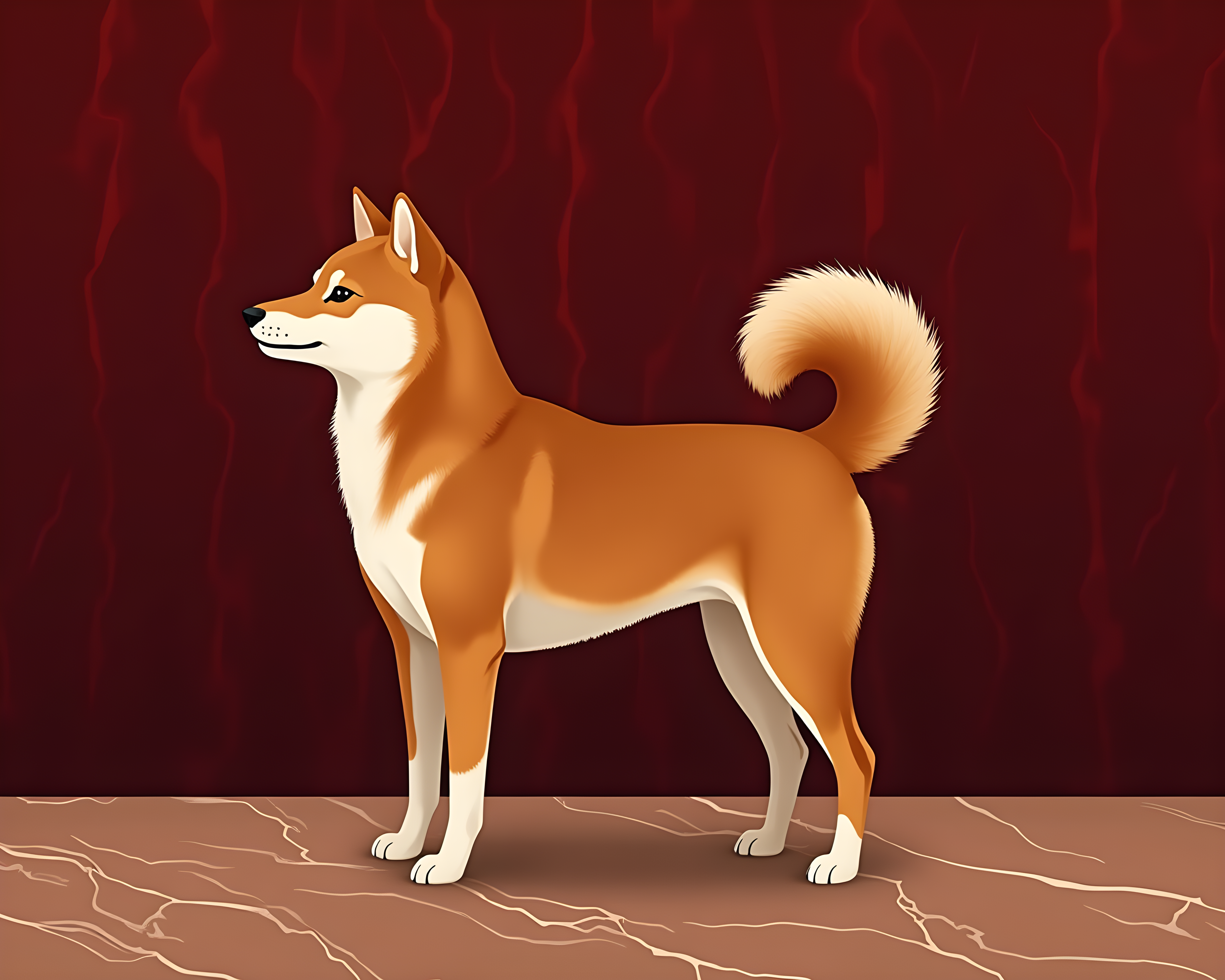 Minimalist Shiba — Luxury (Luxury)