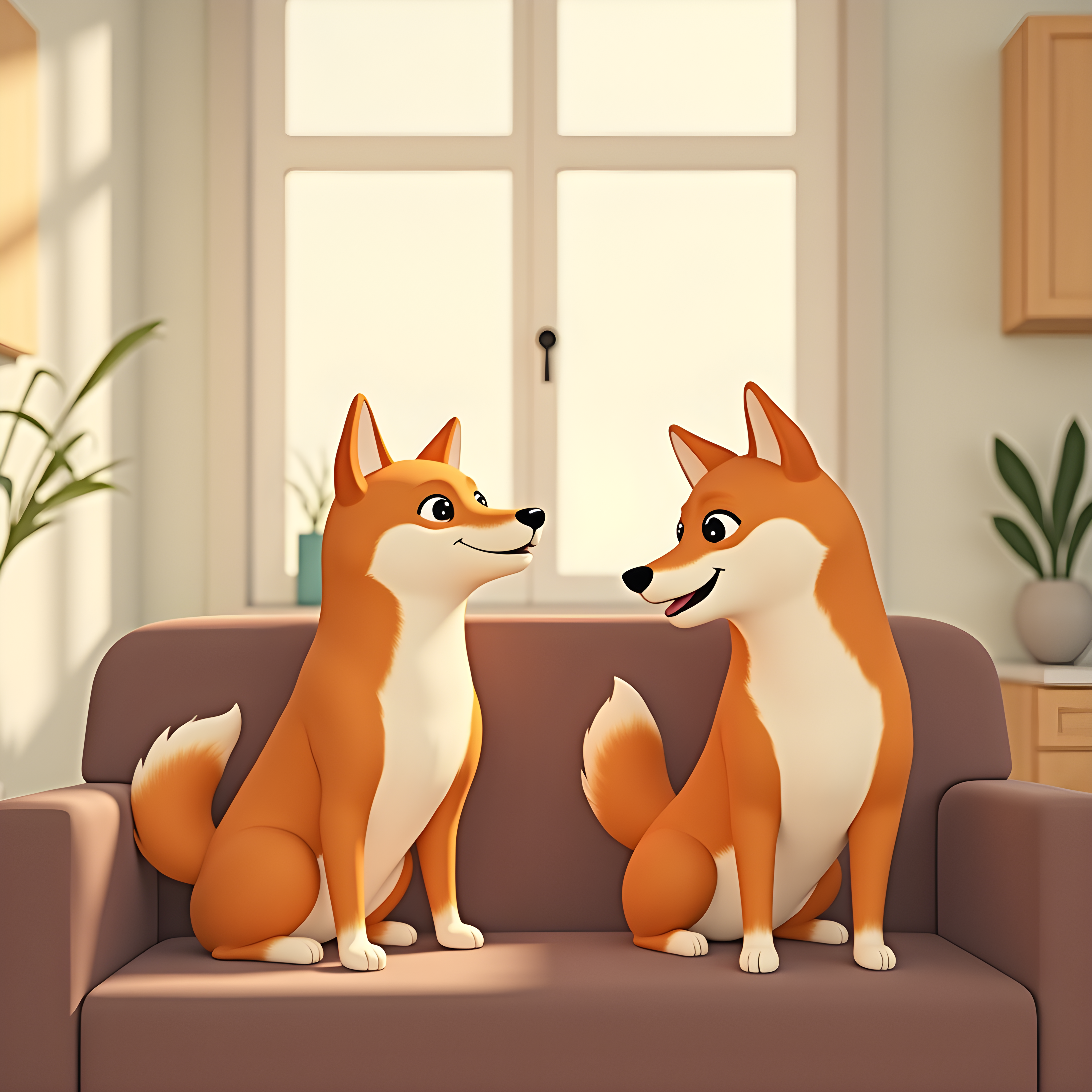 Minimalist Shiba — 3D Render (Lifestyle)