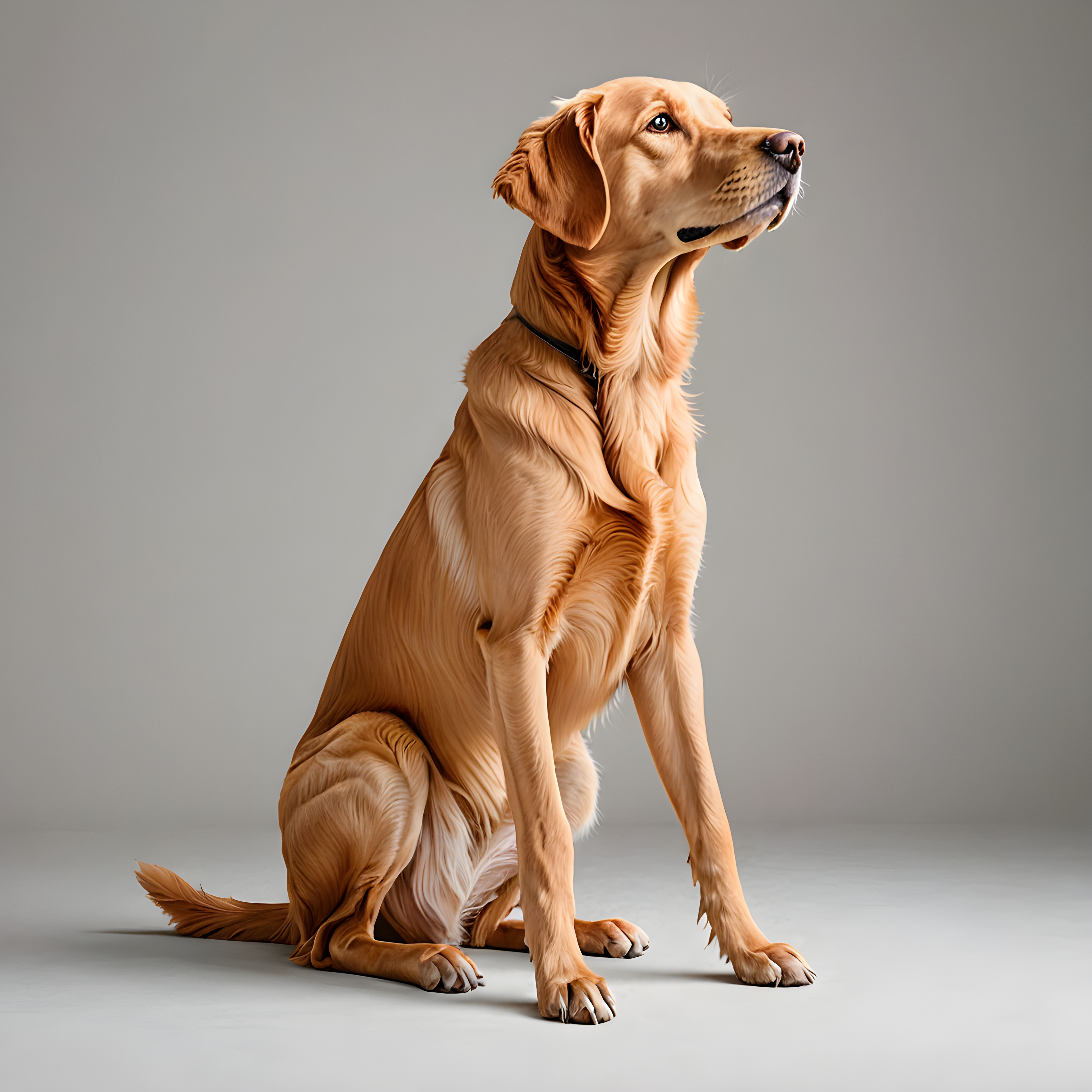 Modern Art Retriever — Line Art (Energetic)