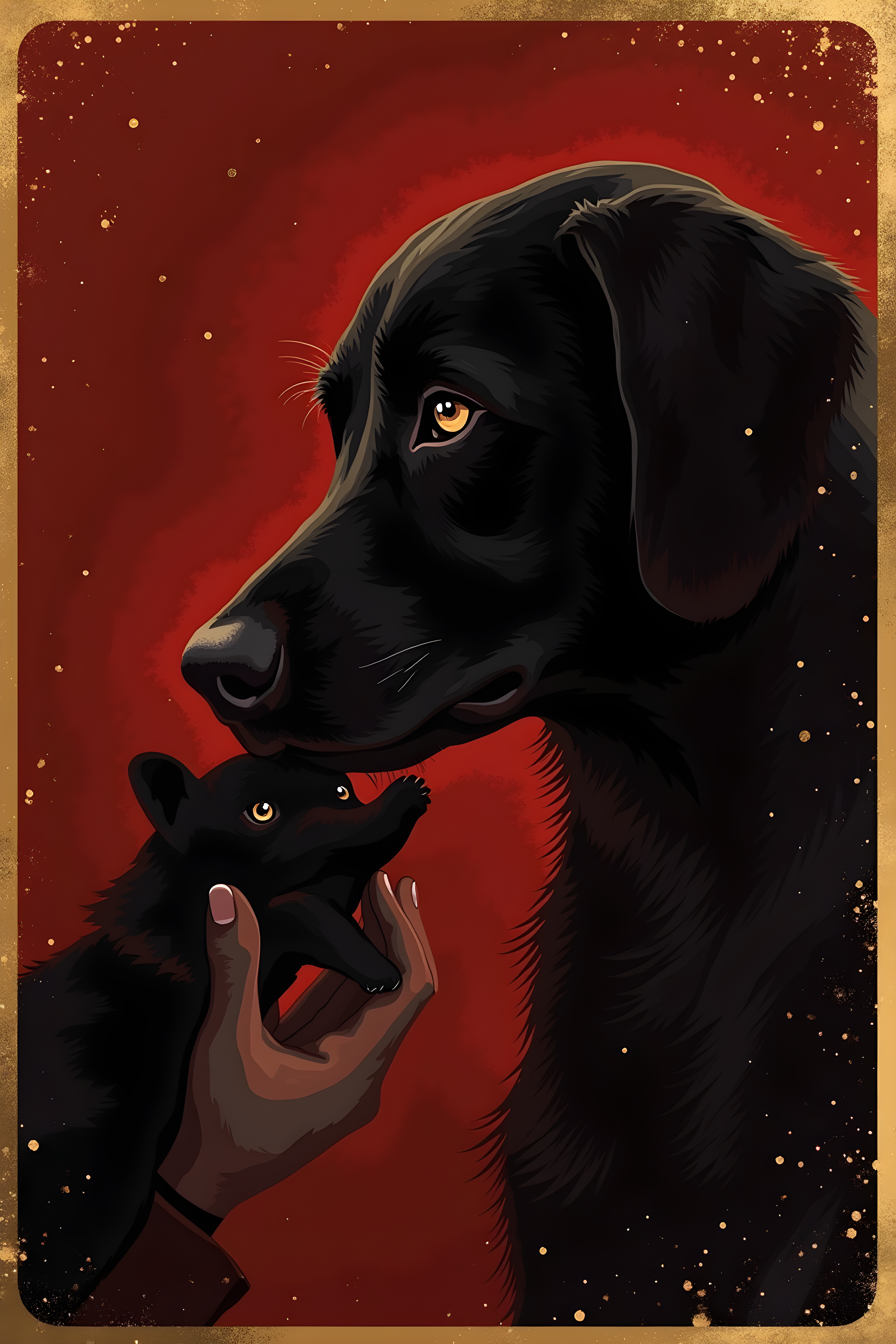 Modern Art Retriever — Luxury (Emotional)