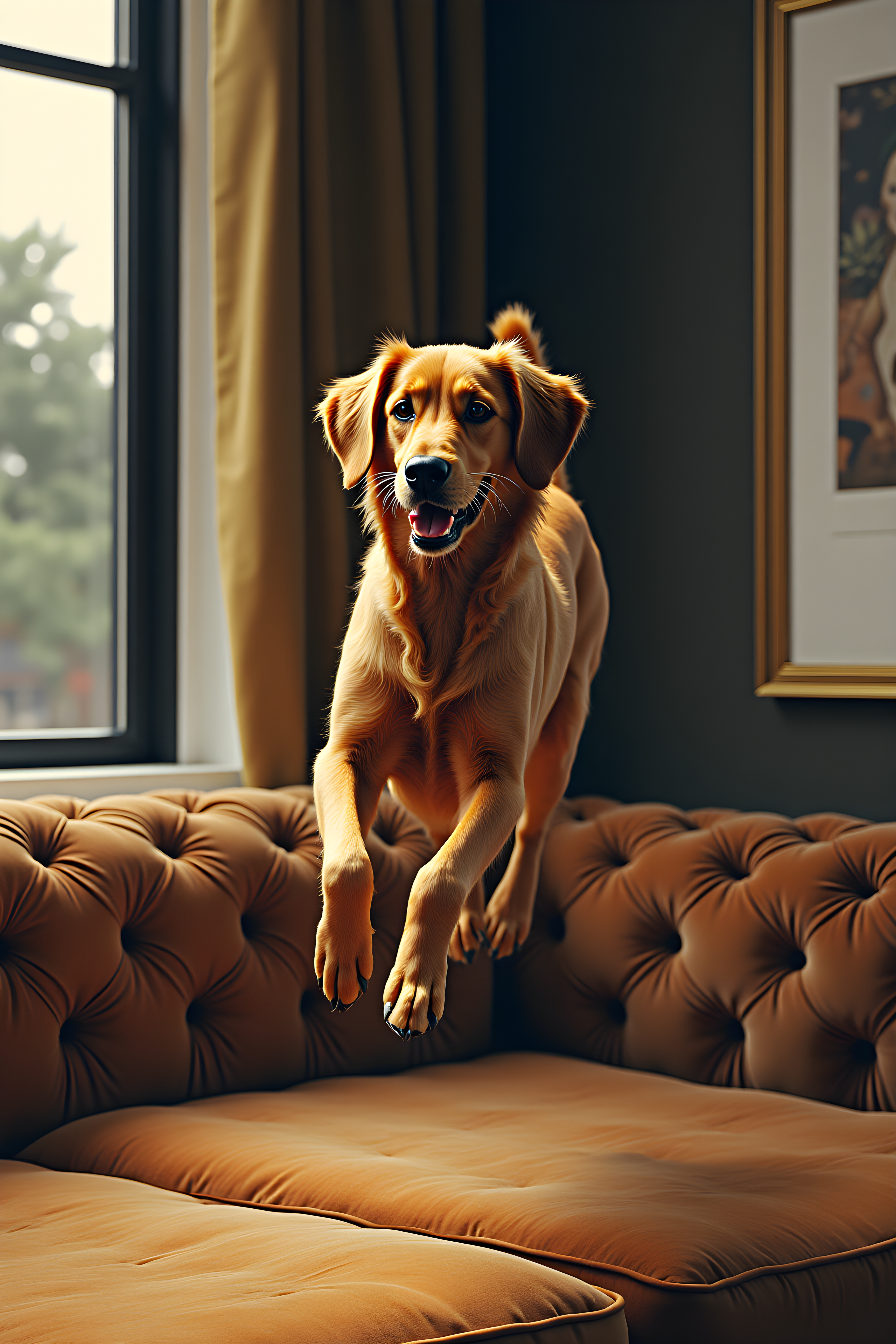 Modern Art Retriever — Luxury (Lifestyle)