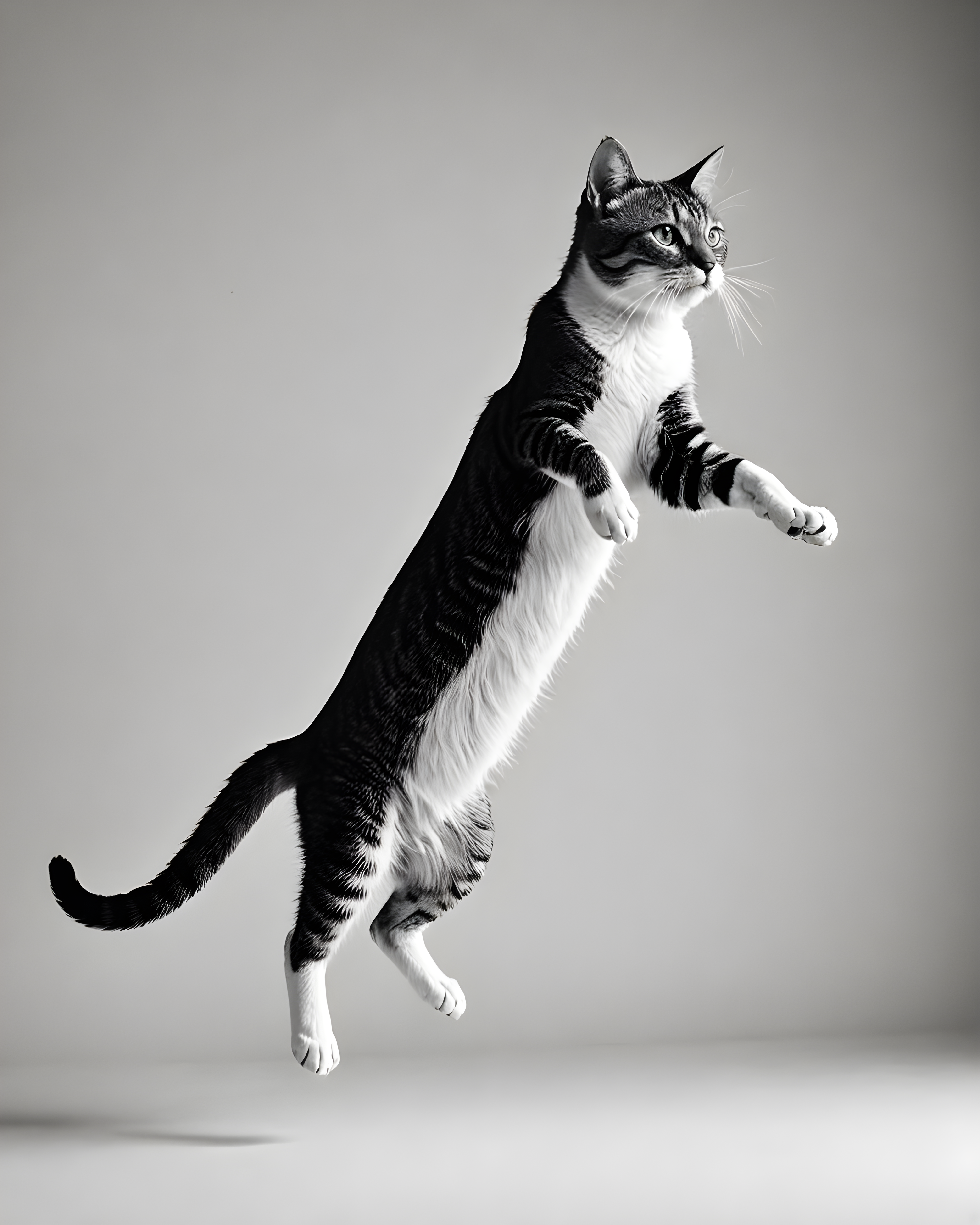 Monoline Cat — Black & White (Savage)