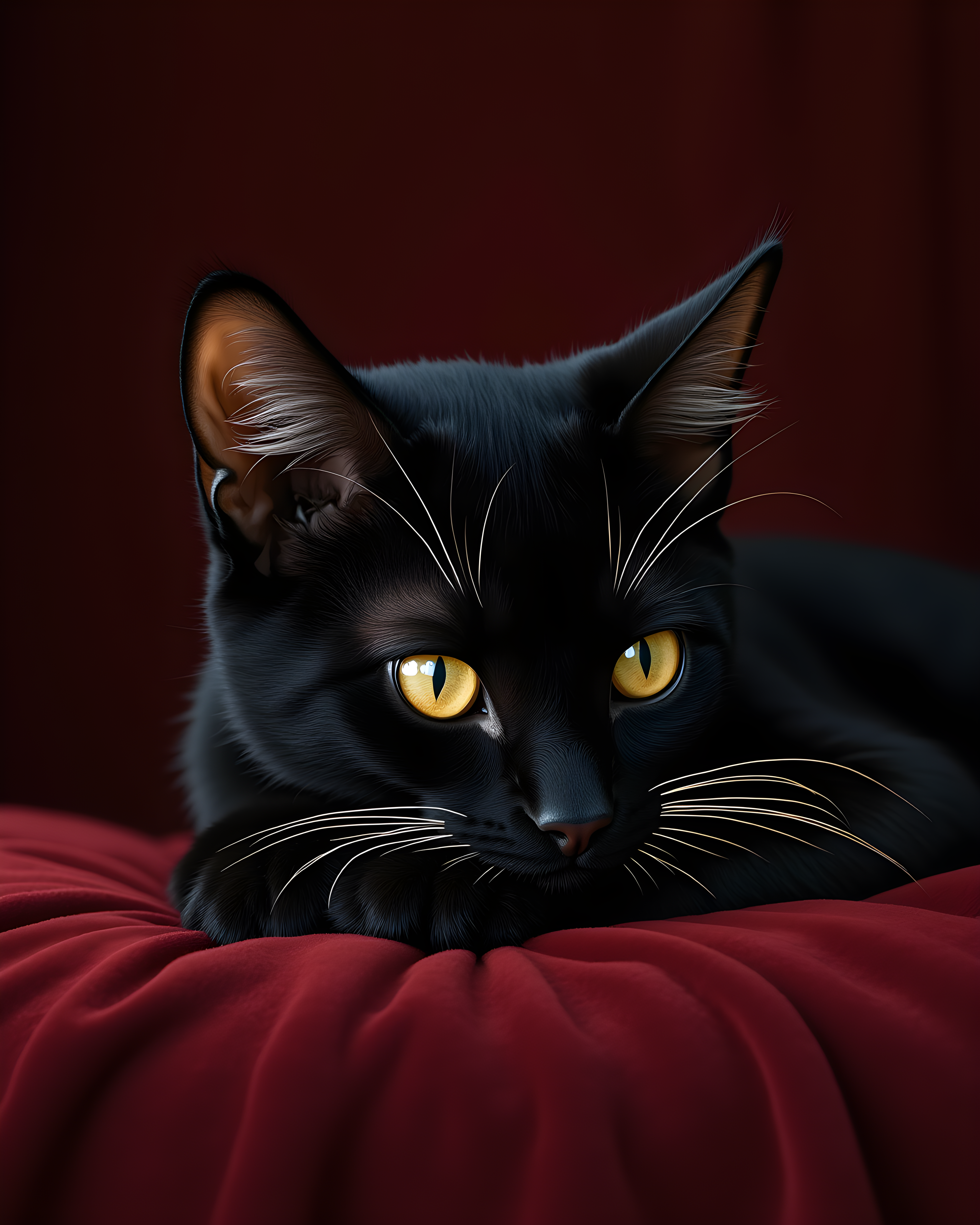 Monoline Cat — Luxury (Emotional)