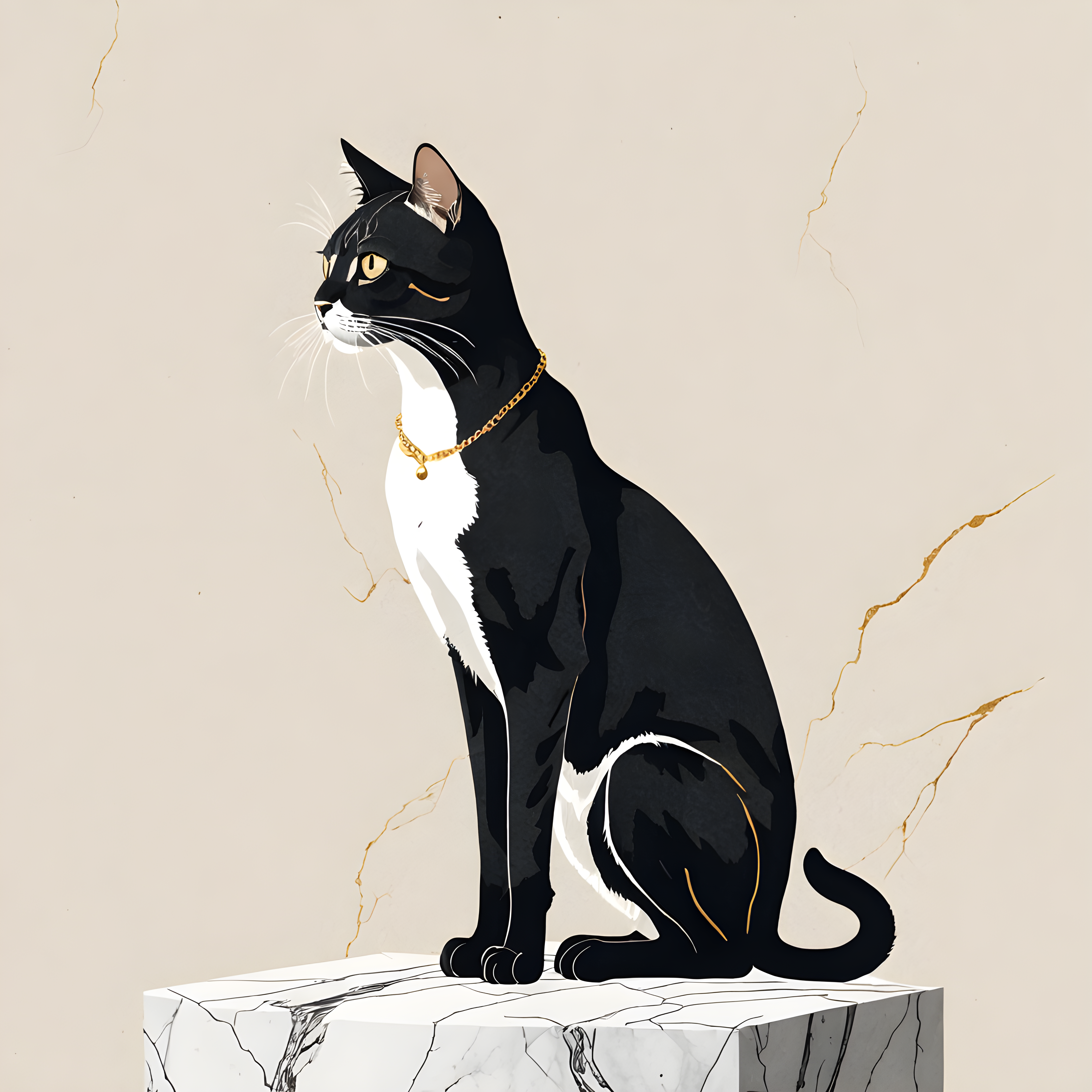 Monoline Cat — Minimalist Line Art (Luxury)