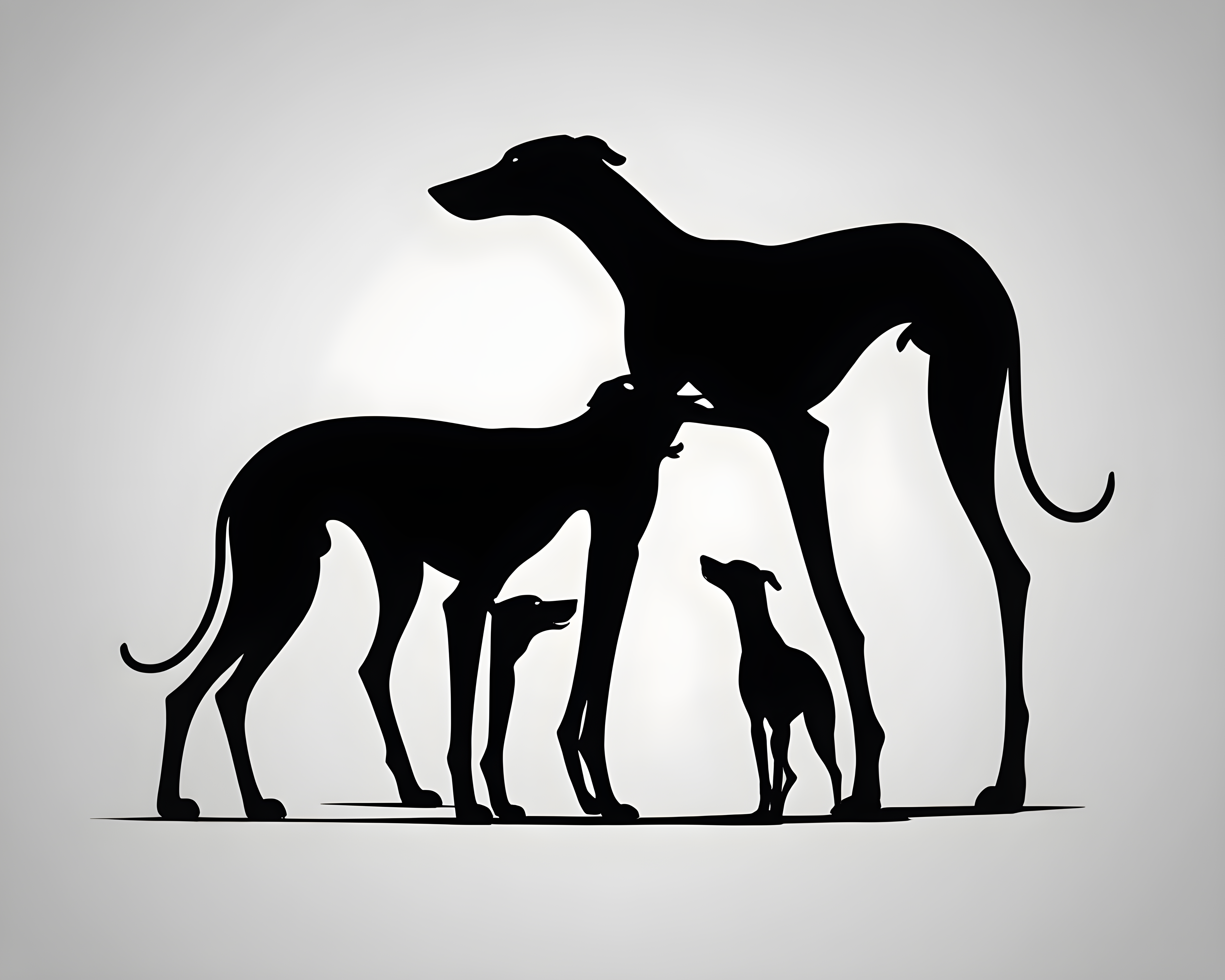 Silhouette Greyhound — Line Art (Aesthetic)