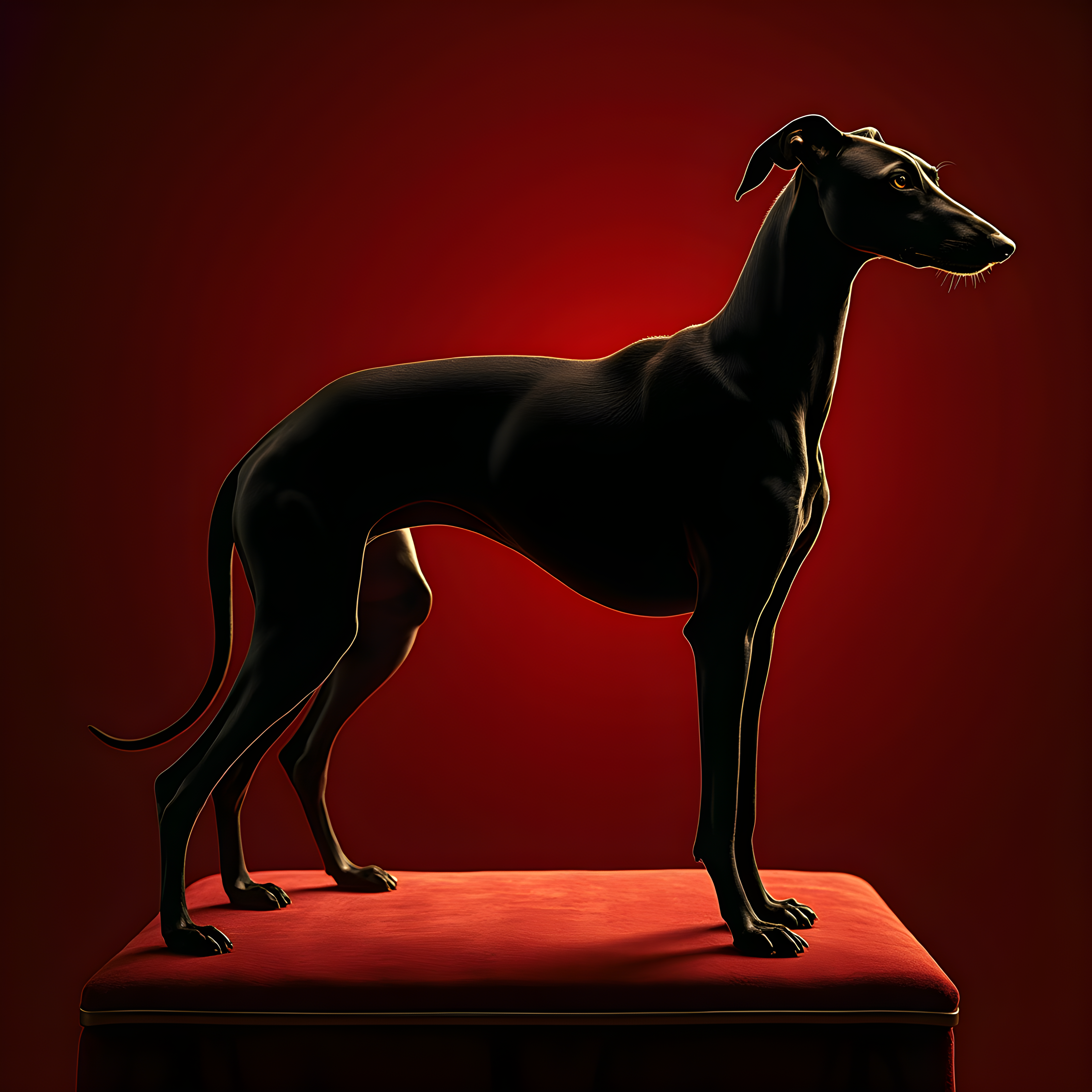 Silhouette Greyhound — Luxury (Motivational)