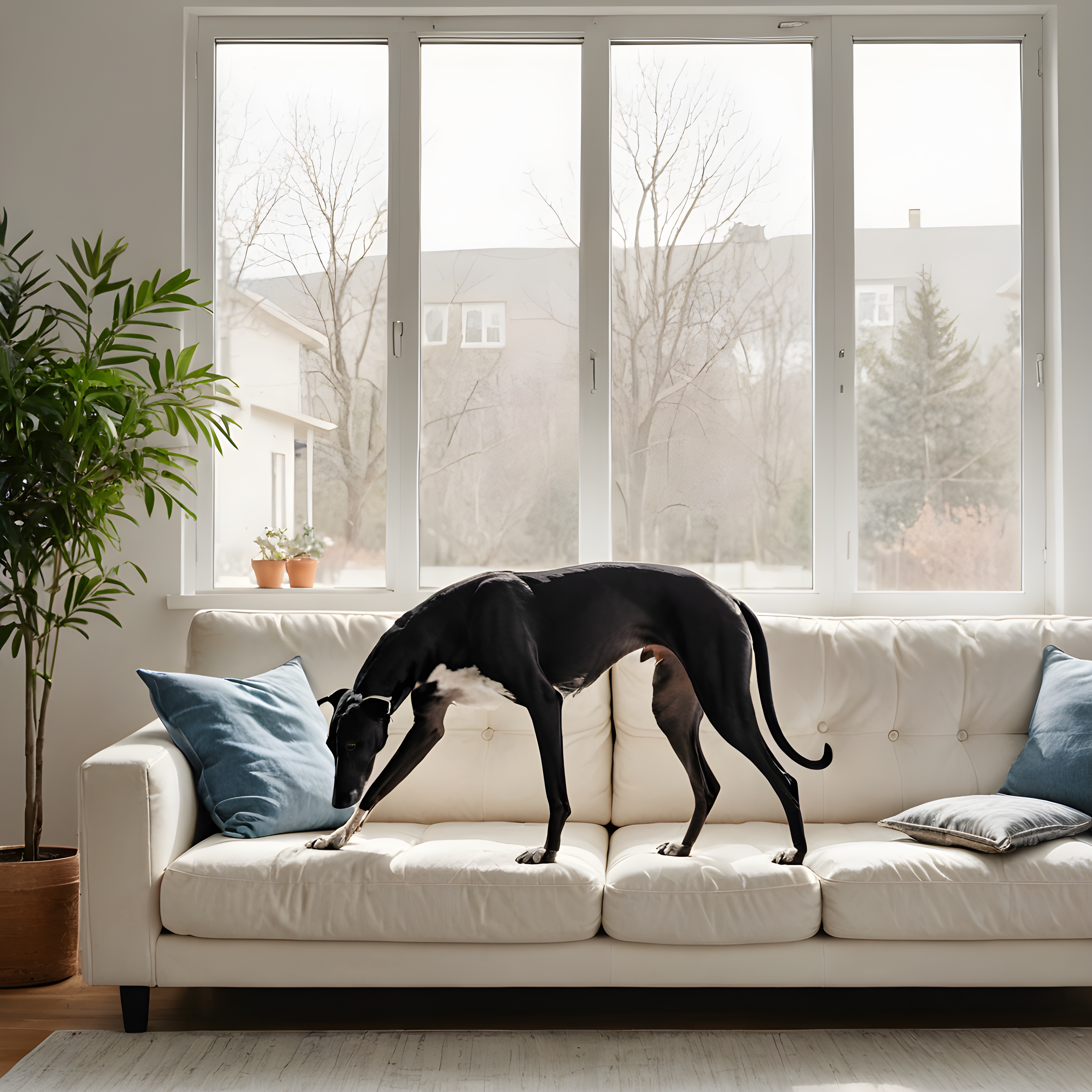 Silhouette Greyhound — Watercolor (Lifestyle)