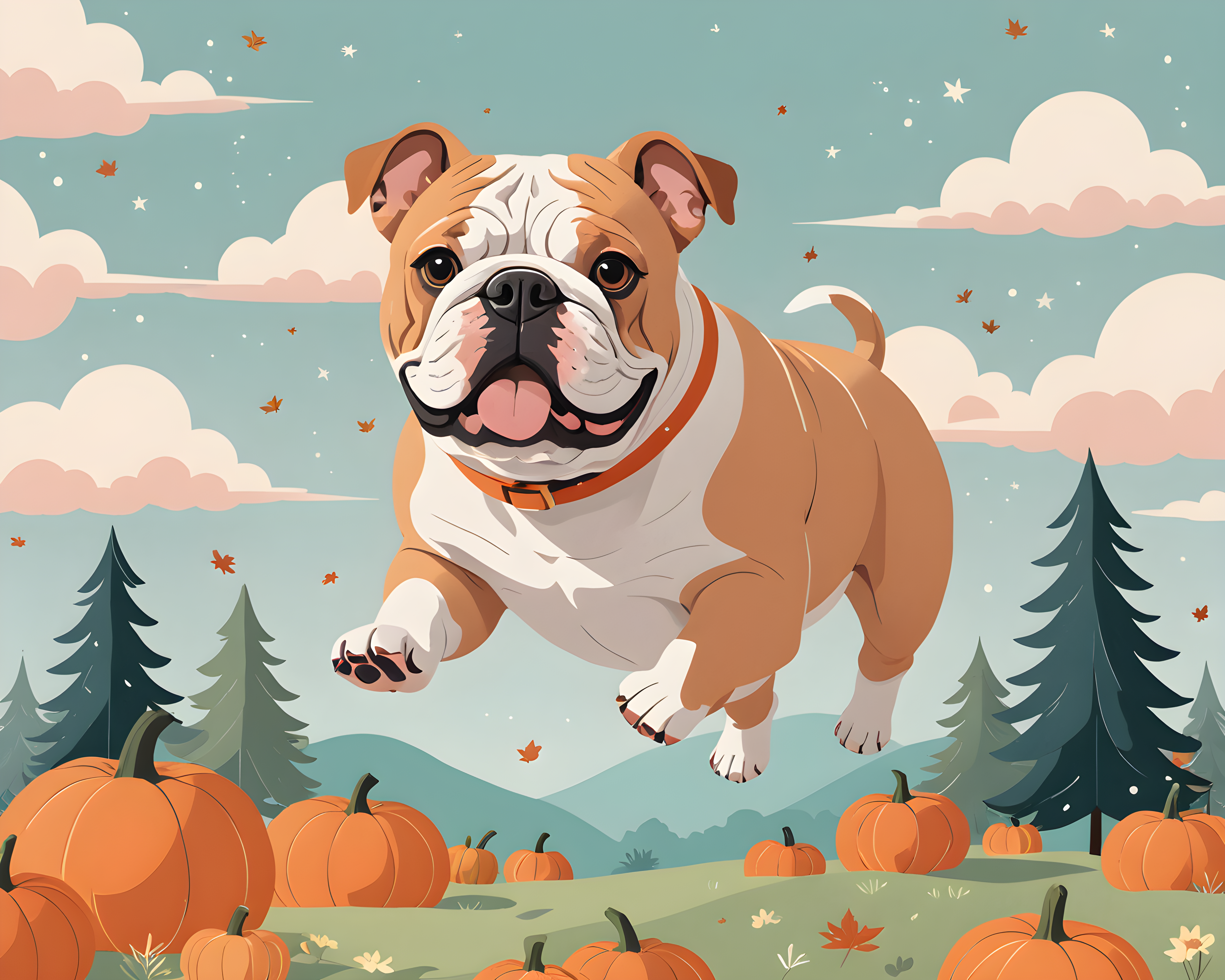 Simple Shape Bulldog — Nursery (Seasonal)