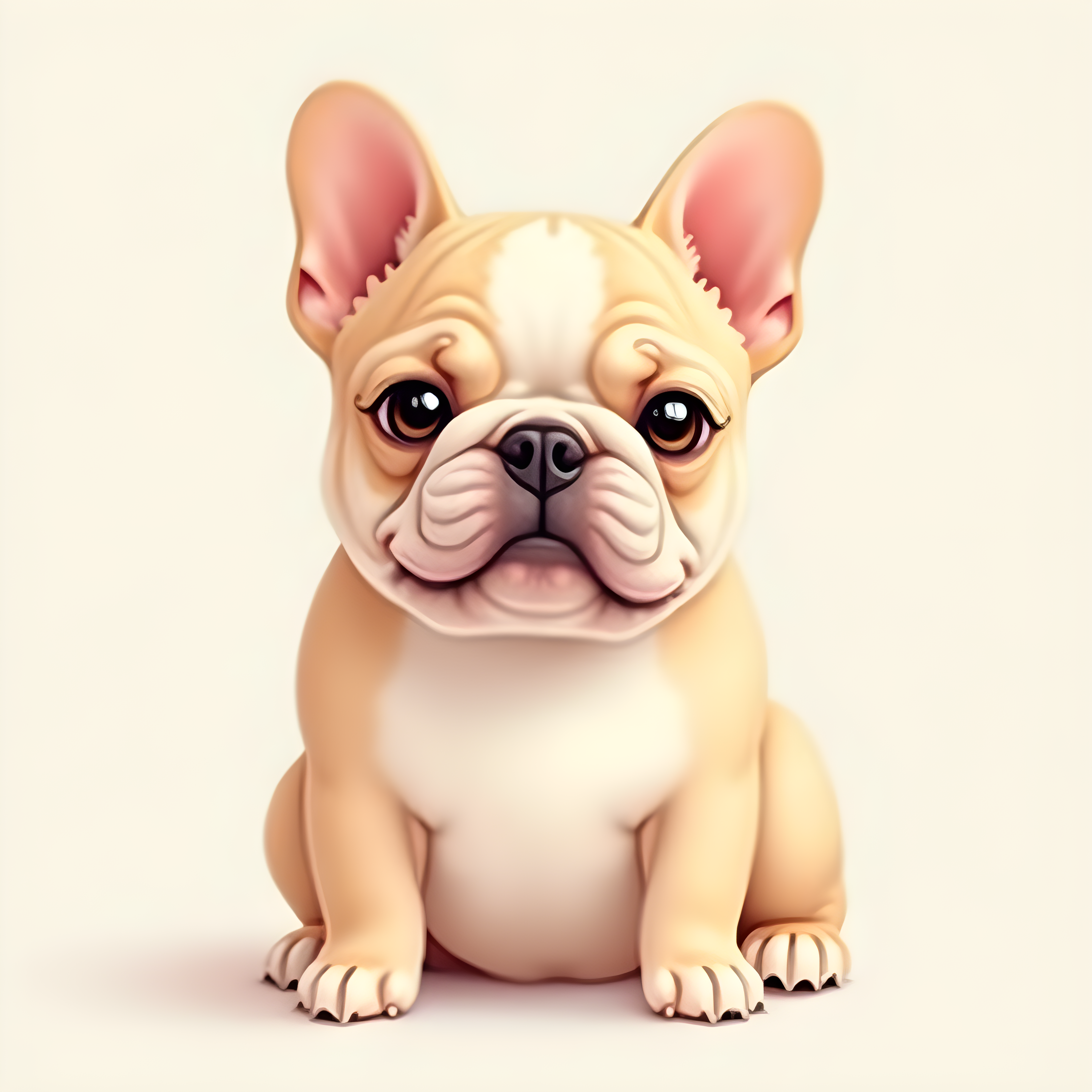 Simple Shape Bulldog — Realistic (Cute)