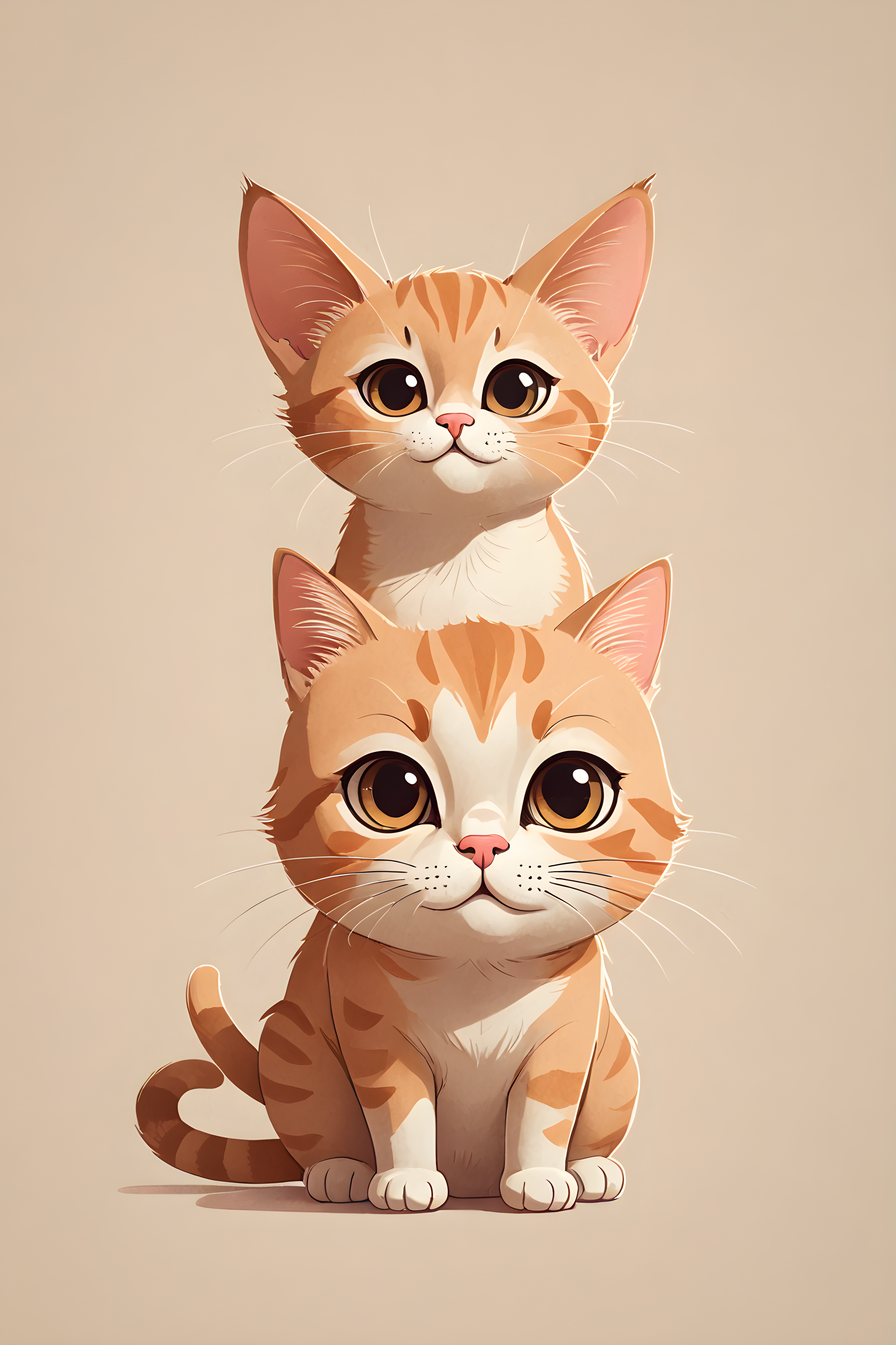 Single Line Cat — Cartoon / Kawaii (Emotional)