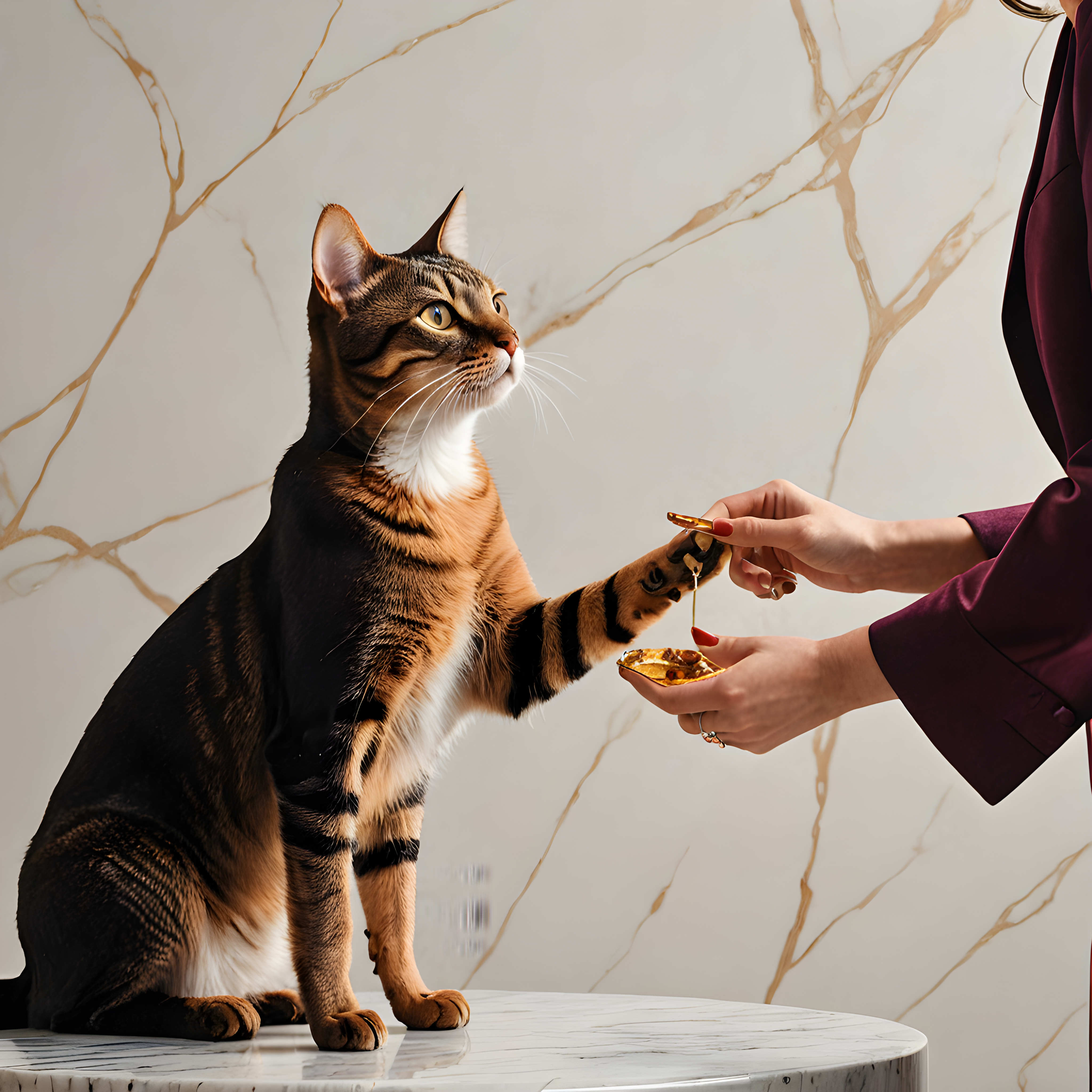 Single Line Cat — Funny (Luxury)