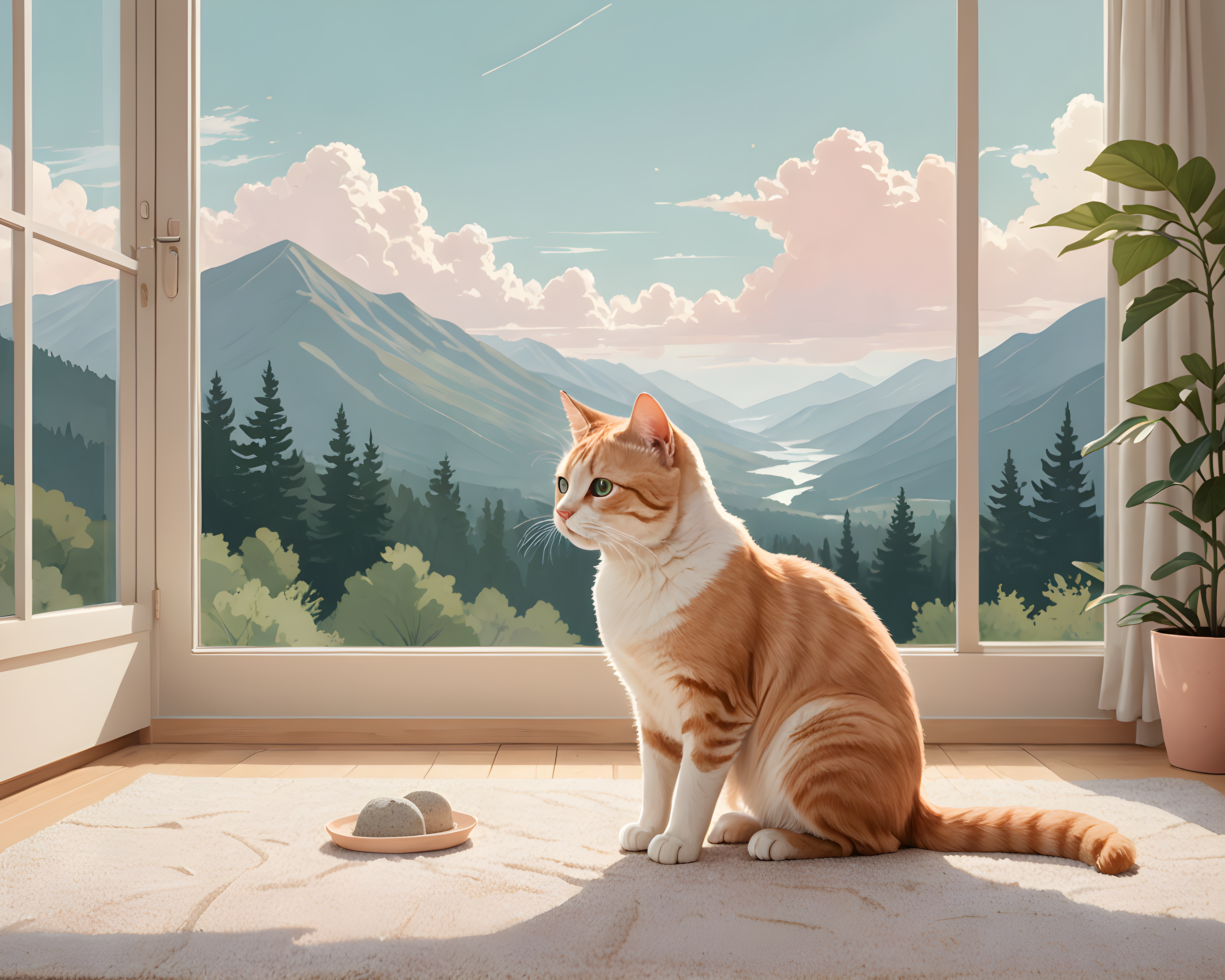 Single Line Cat — Nursery (Emotional)