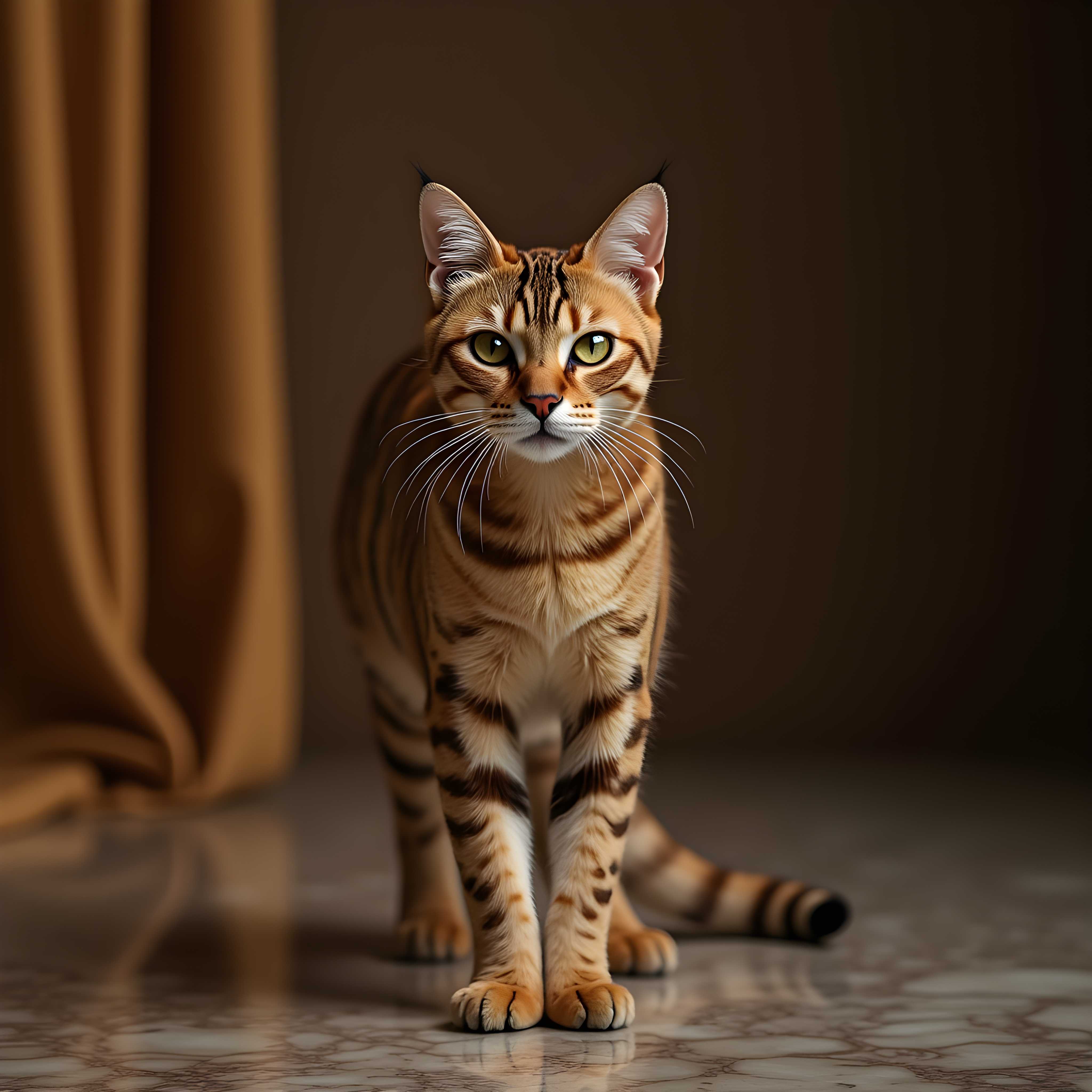 Single Line Cat — Realistic (Luxury)