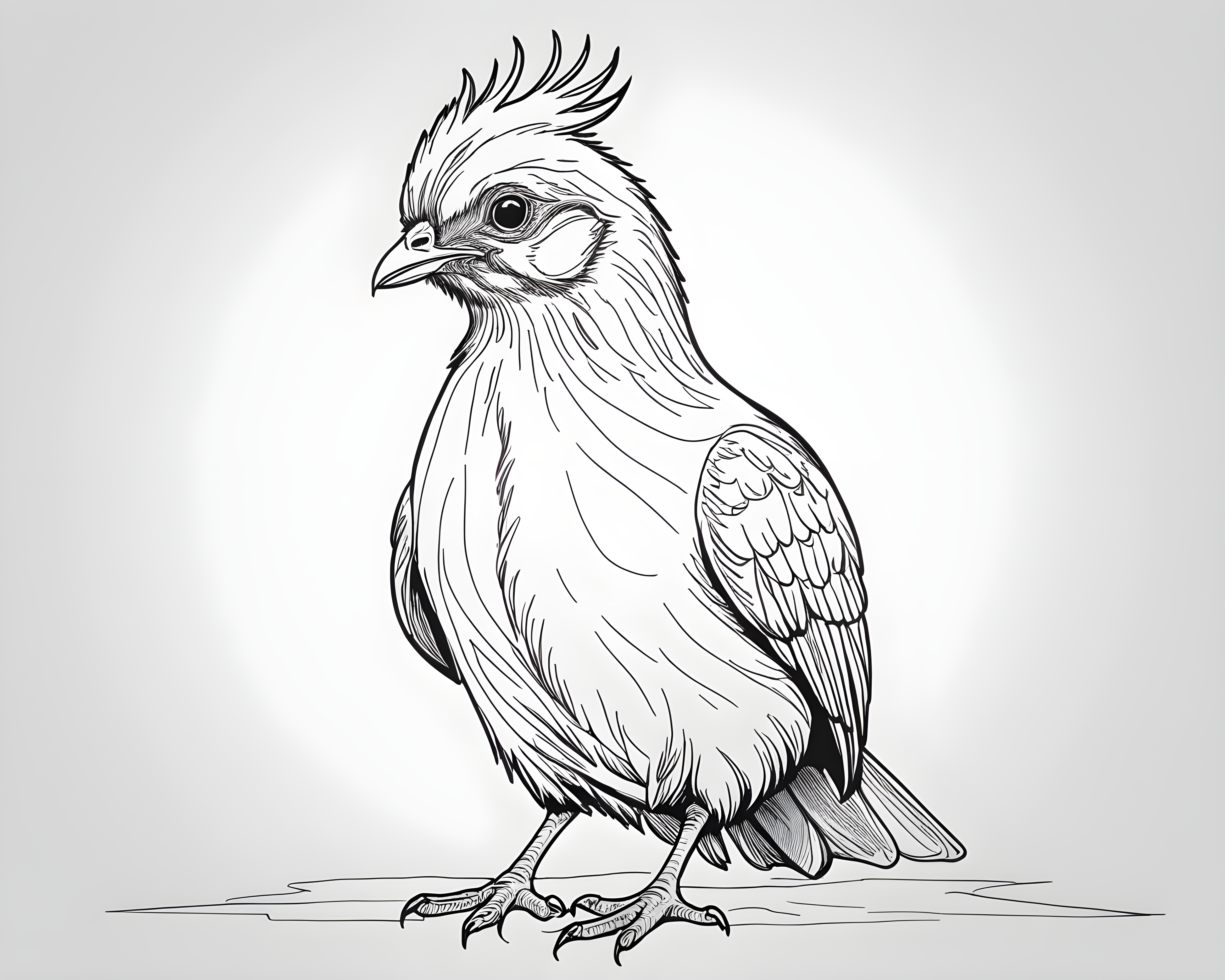 Chick — Minimalist Line Art (Fantasy)