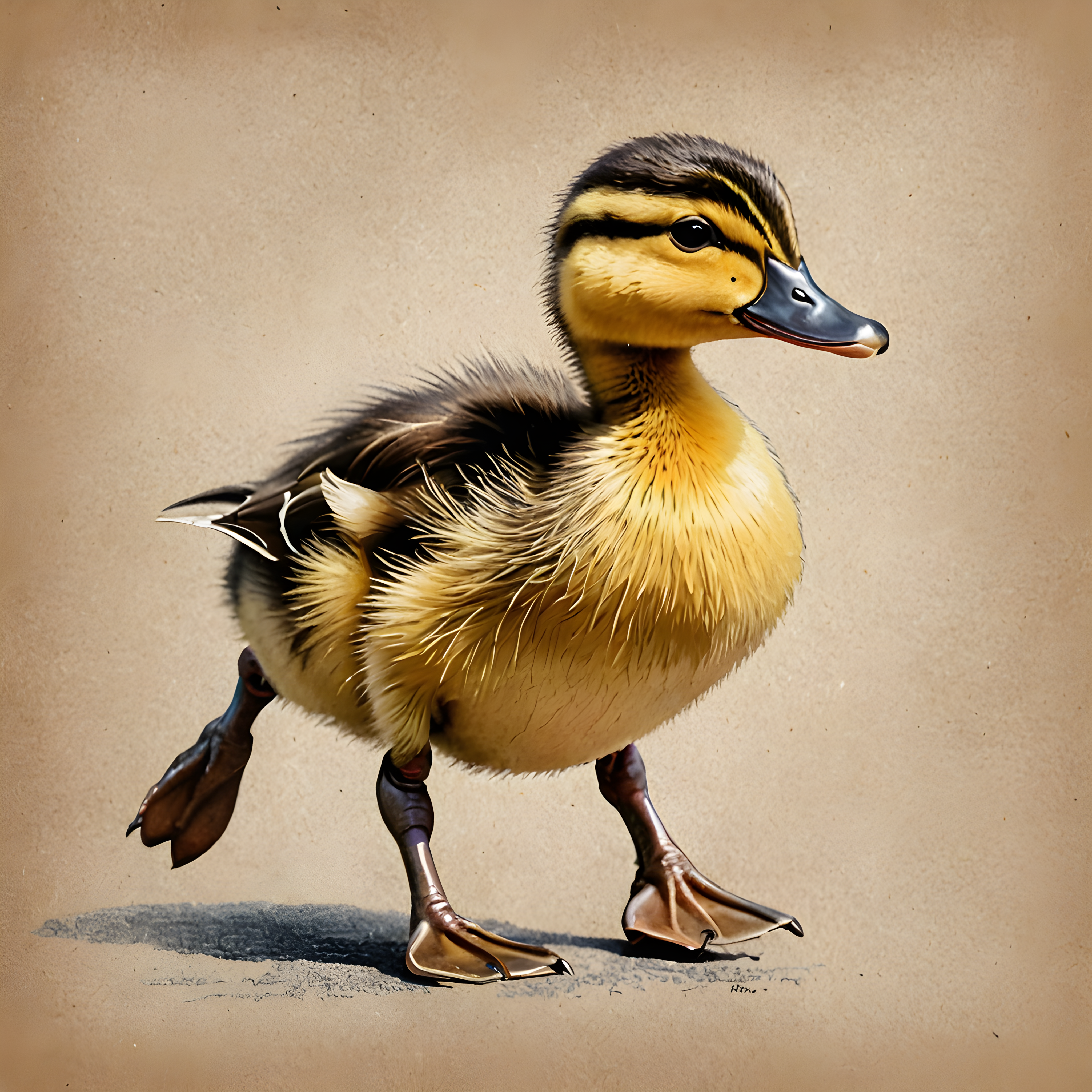 Duckling — Pencil Sketch (Aesthetic)
