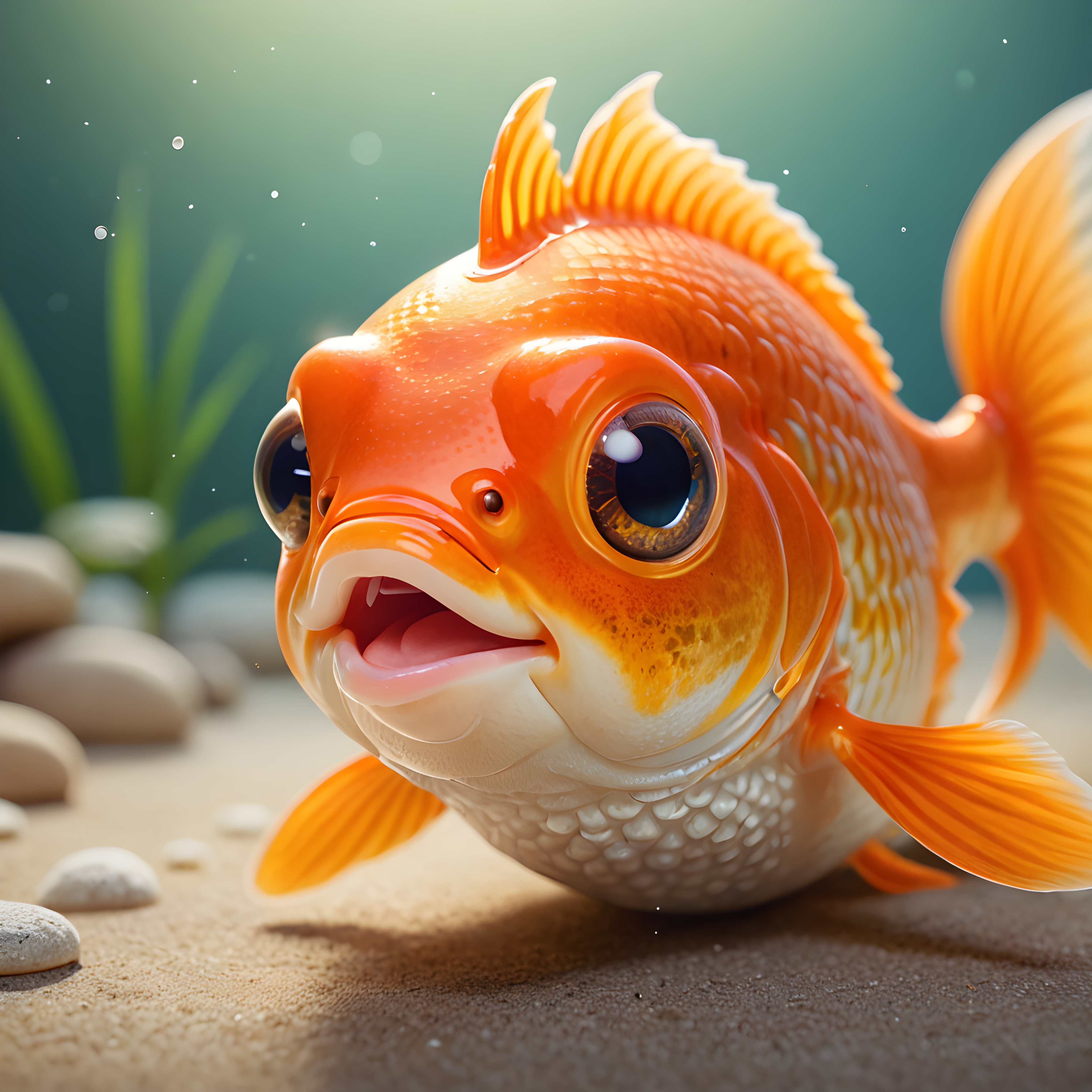 Goldfish — Cartoon / Kawaii (Happy)