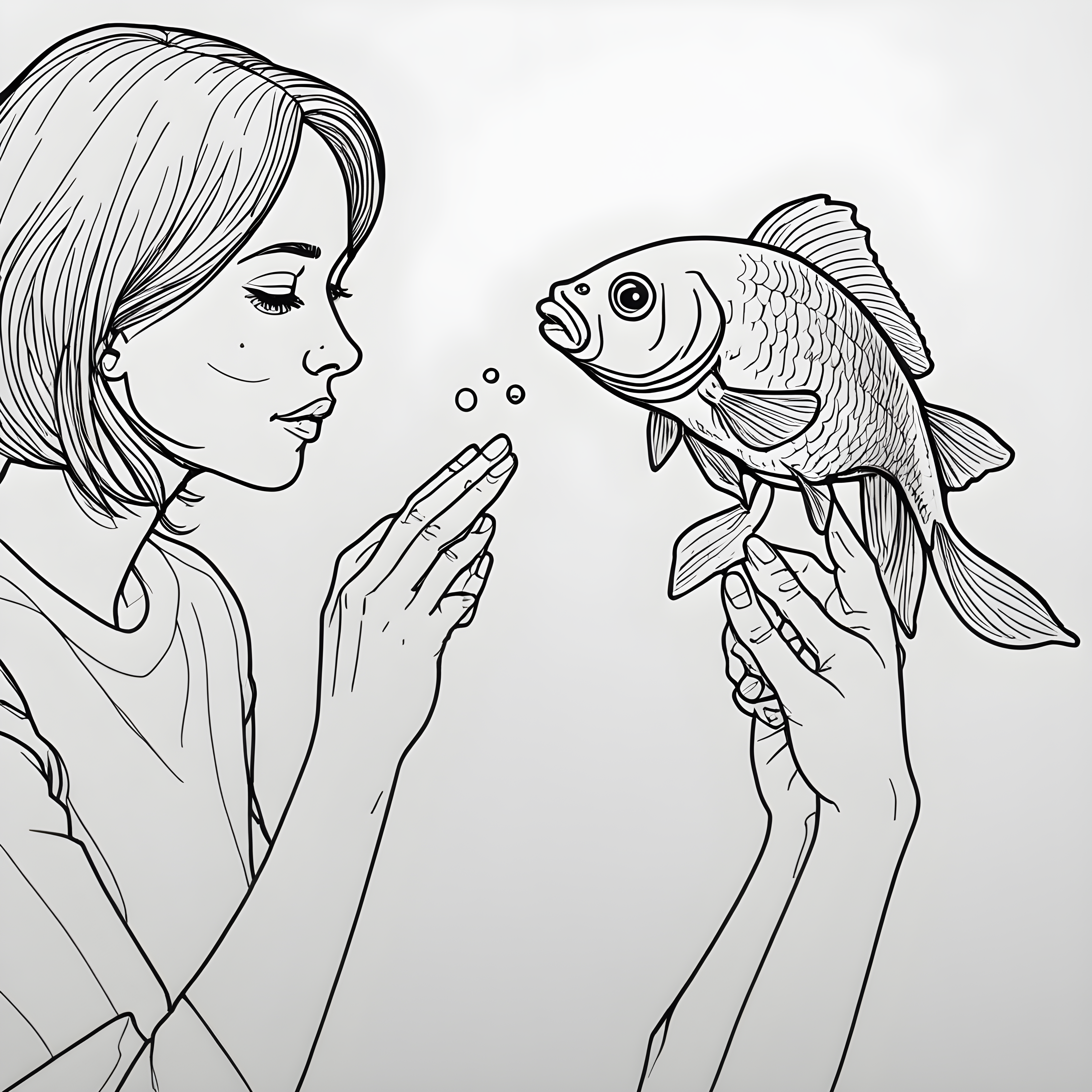 Goldfish — Minimalist Line Art (Savage)