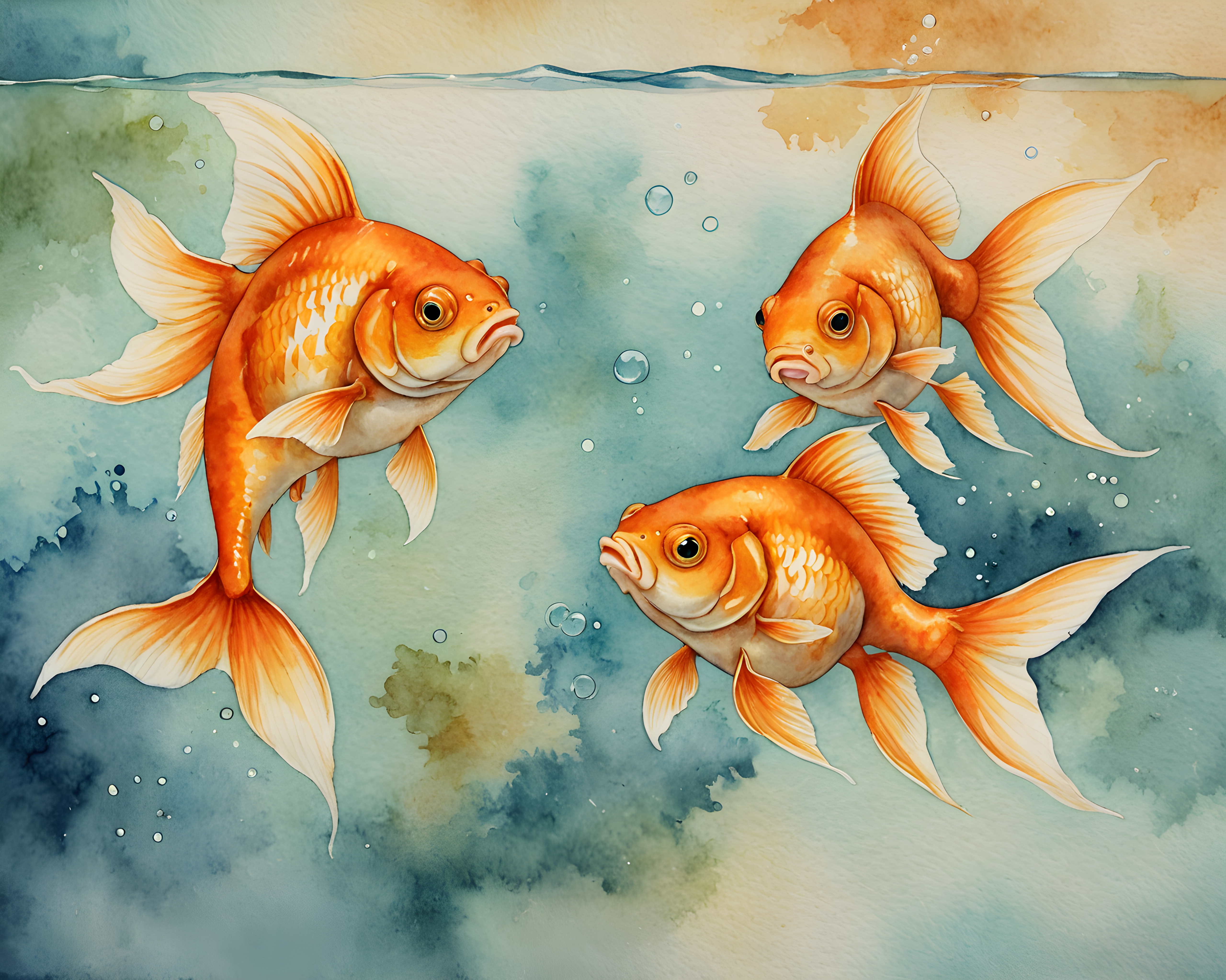 Goldfish — Watercolor (Fantasy)