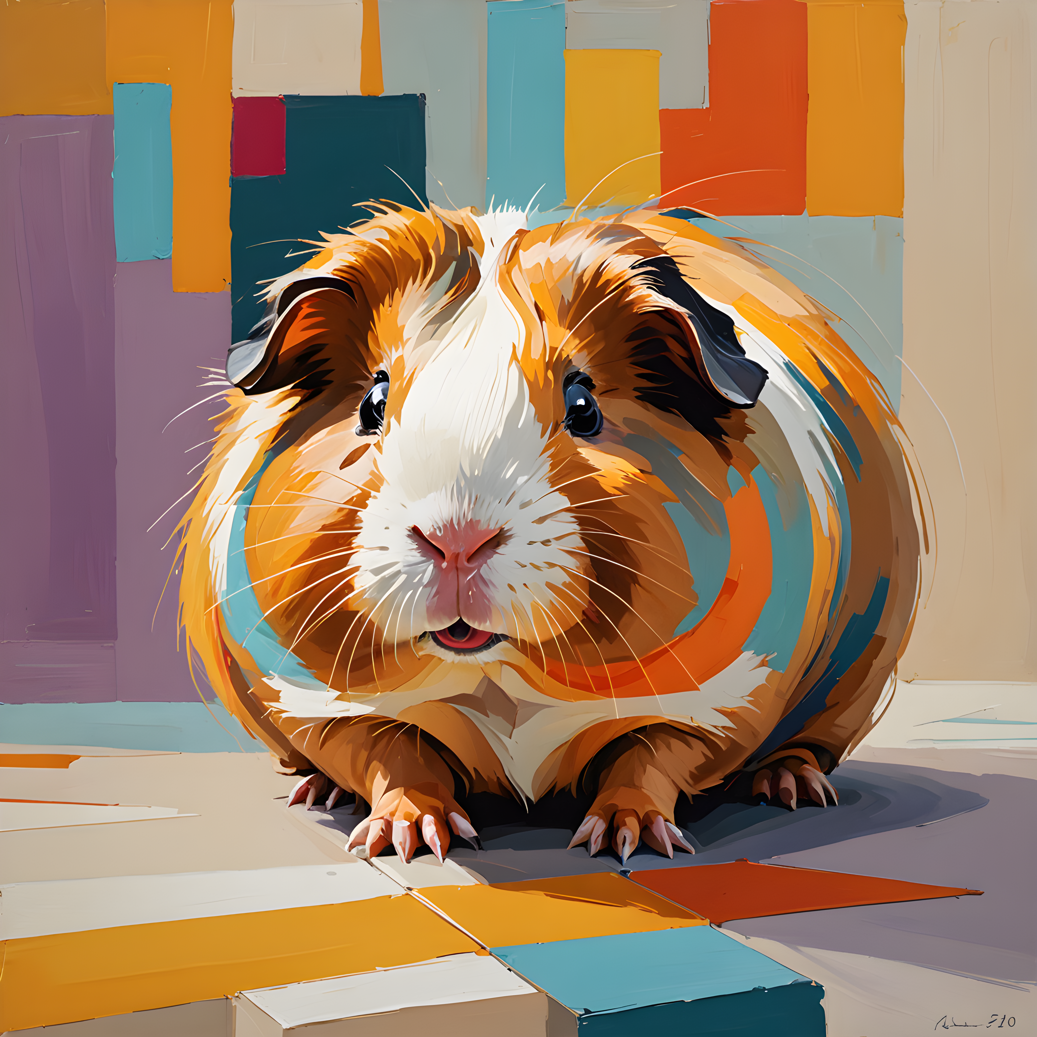 Guinea Pig — Abstract (Sleepy)