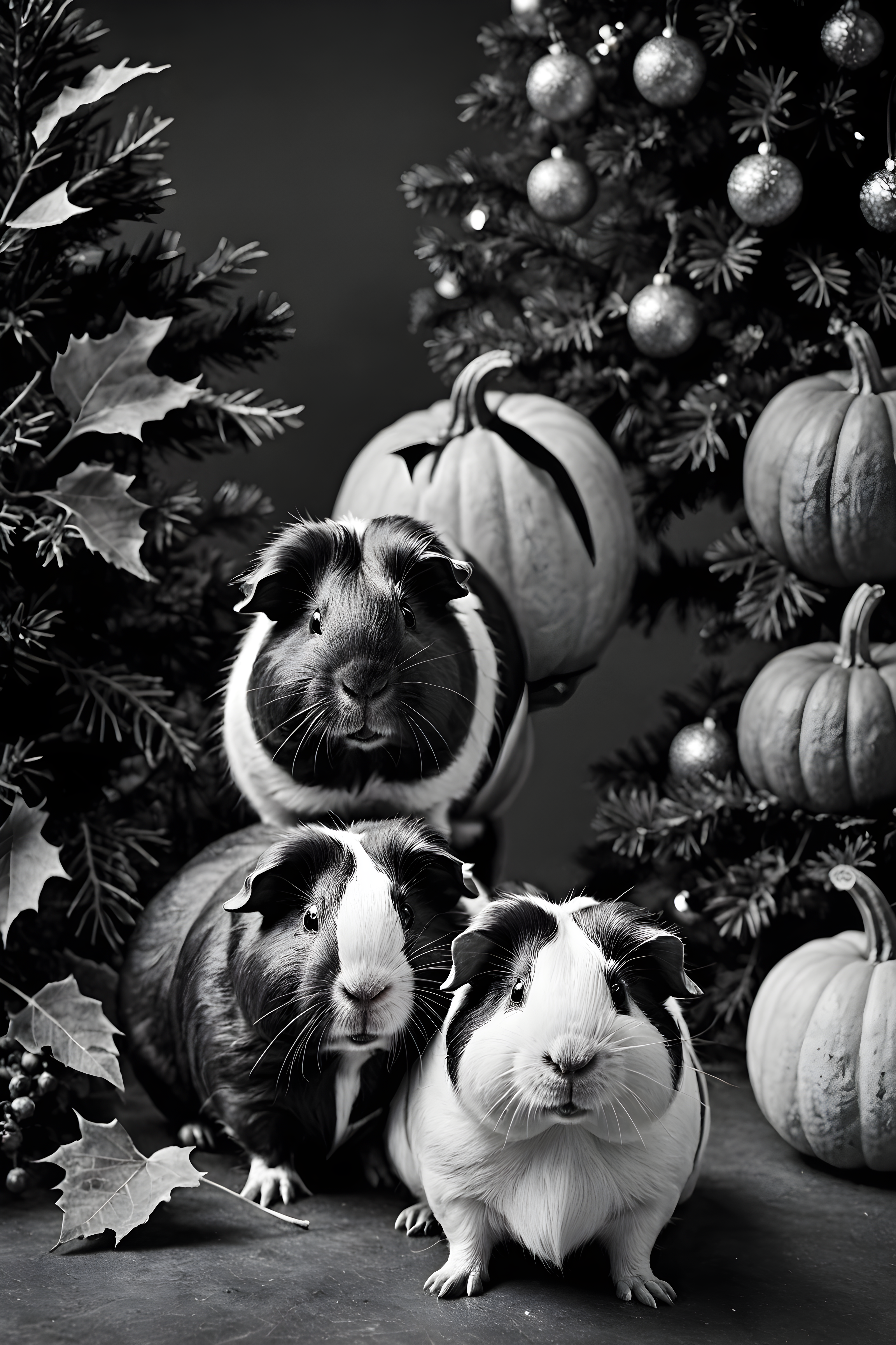 Guinea Pig — Black & White (Seasonal)
