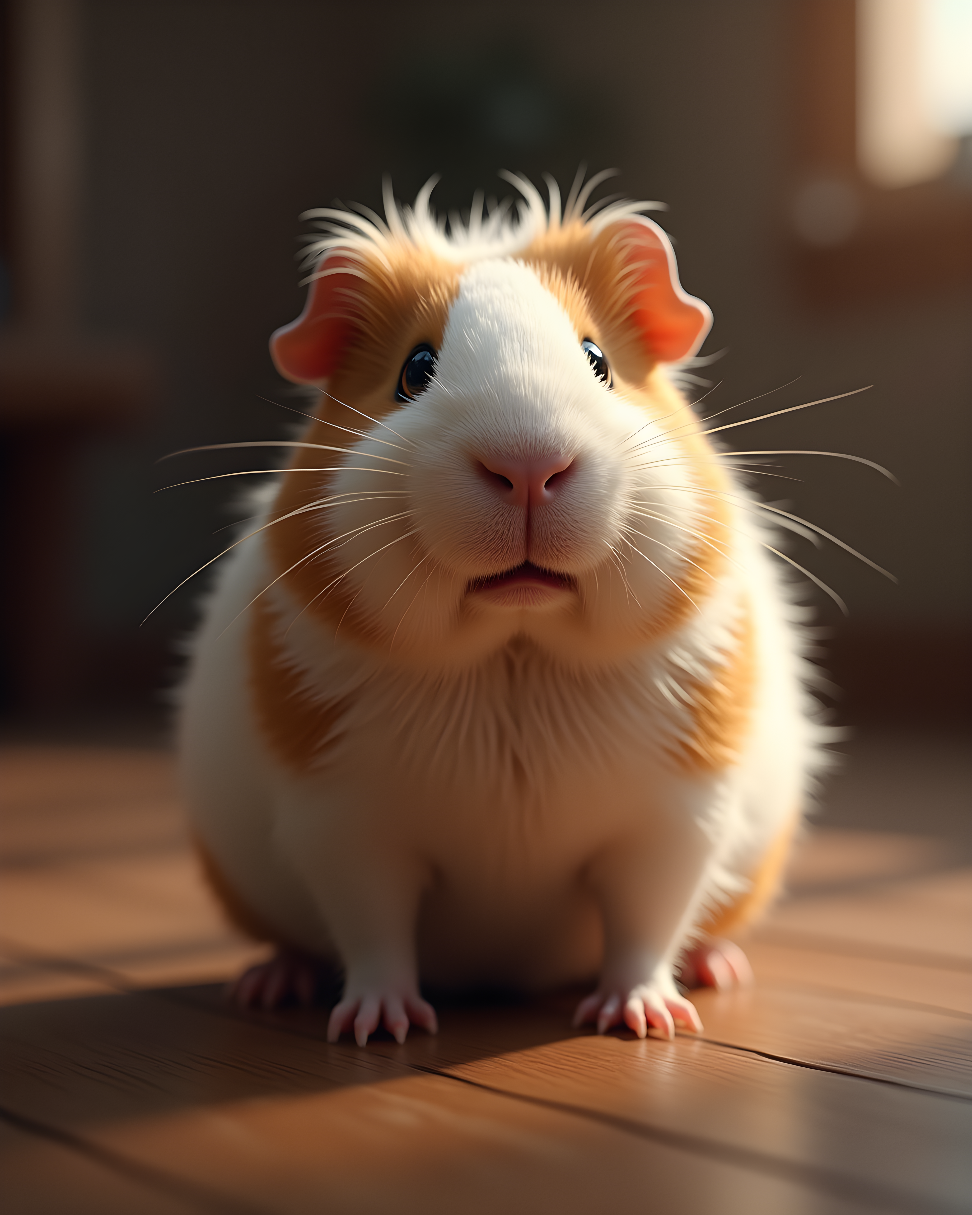 Guinea Pig — Hyper-Realistic (Motivational) — Wall Art (Printable) — Portrait 4×5