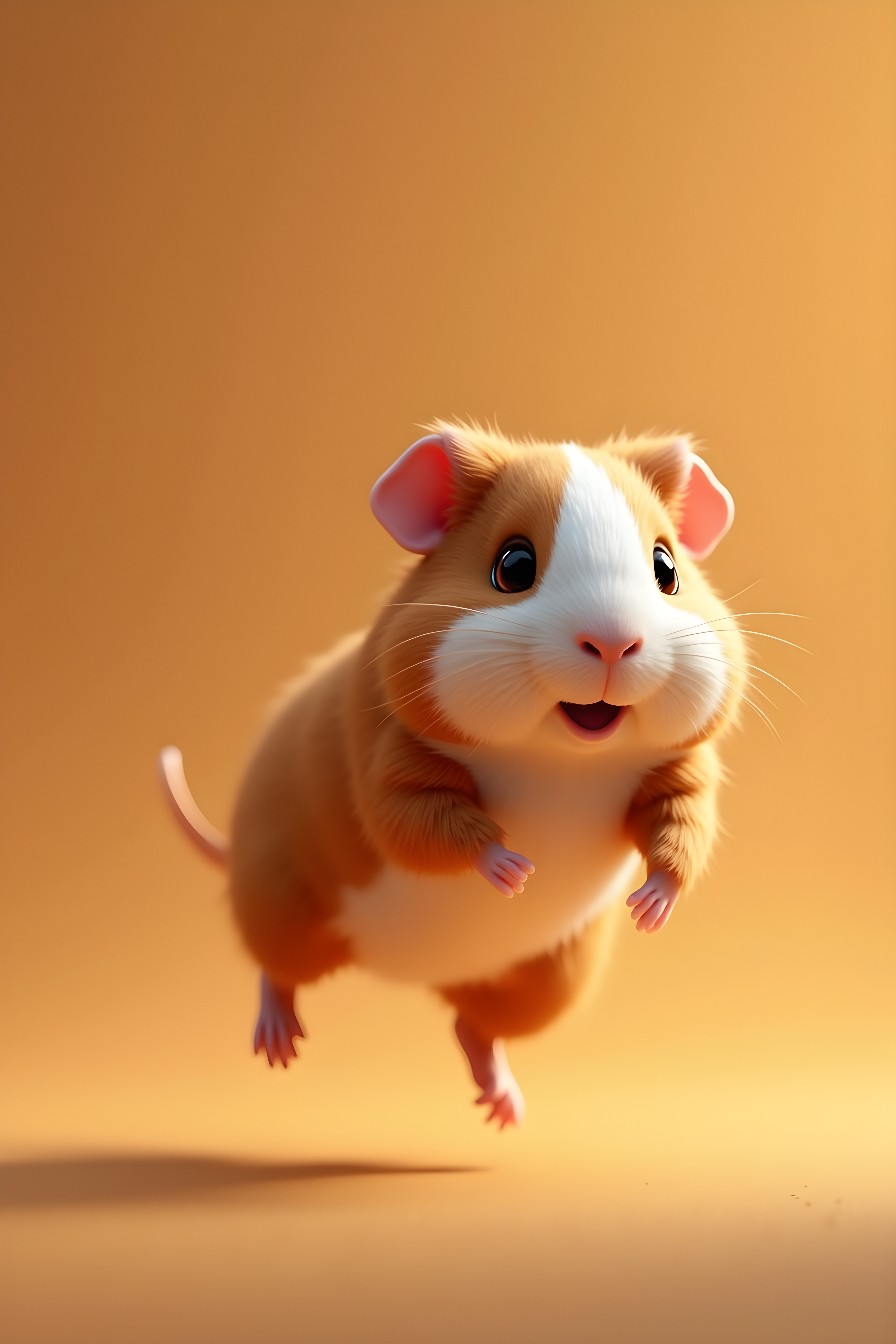 Guinea Pig — 3D Render (Romantic)
