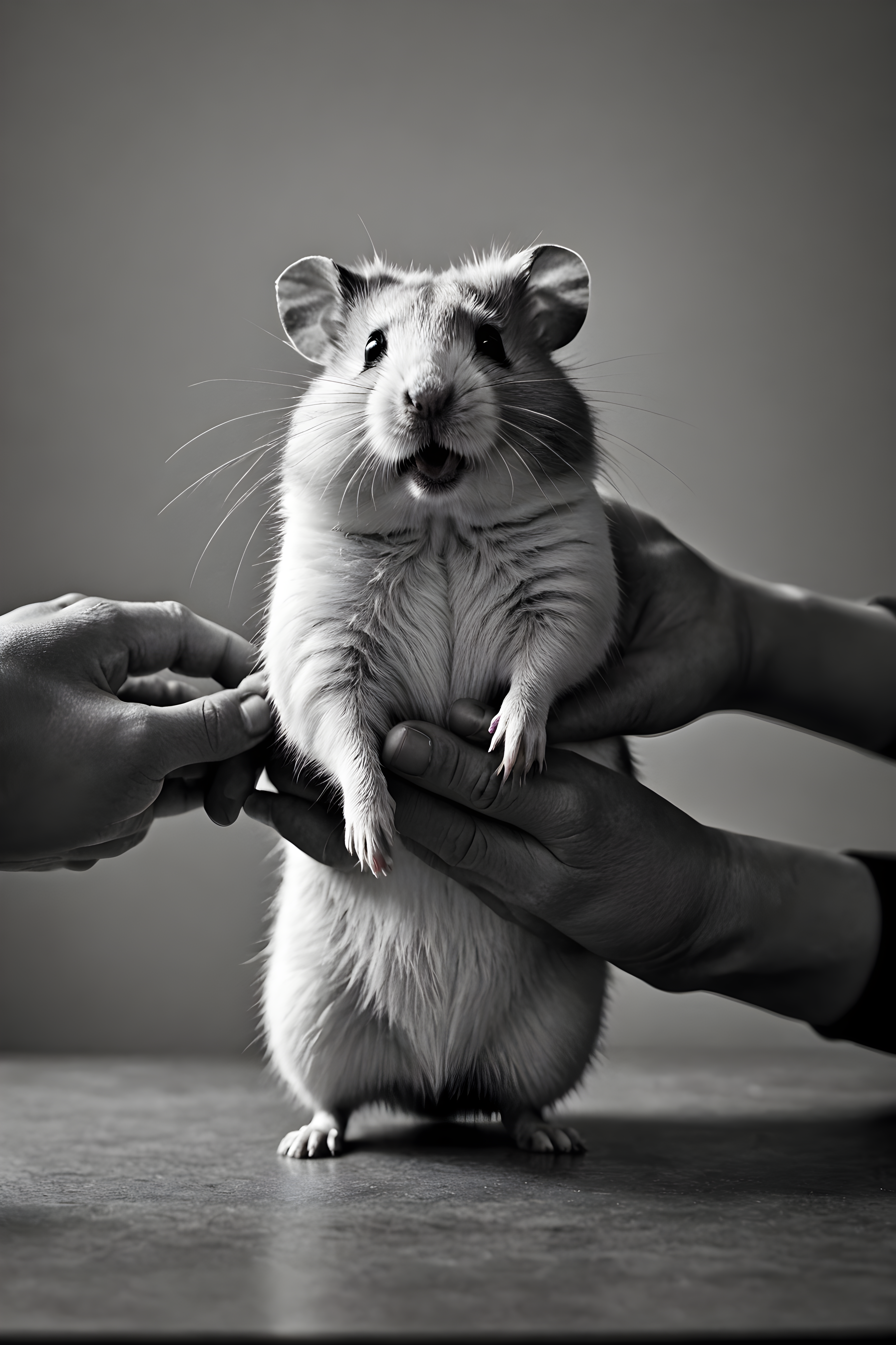 Hamster — Black & White (Funny)