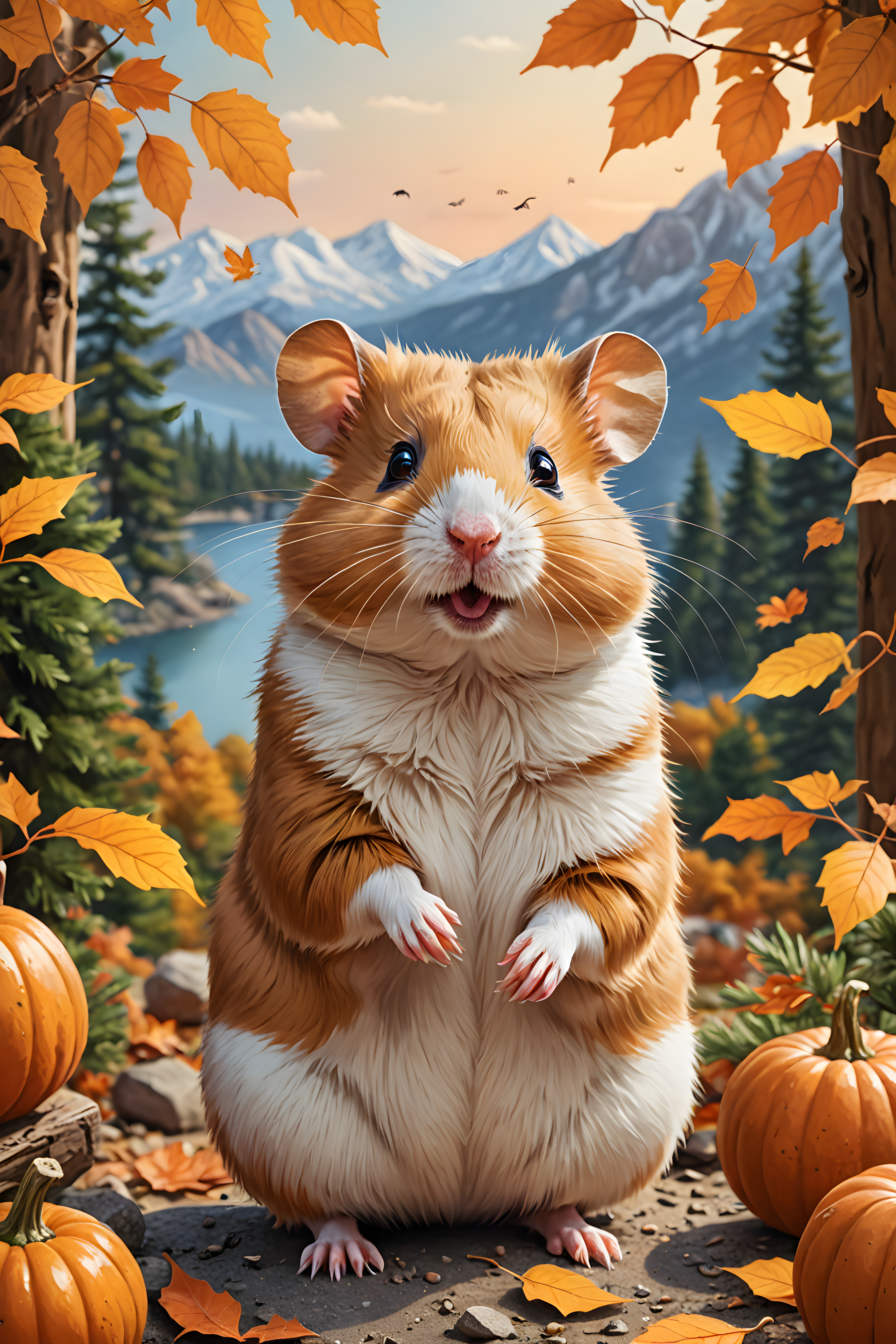 Hamster — Line Art (Seasonal)