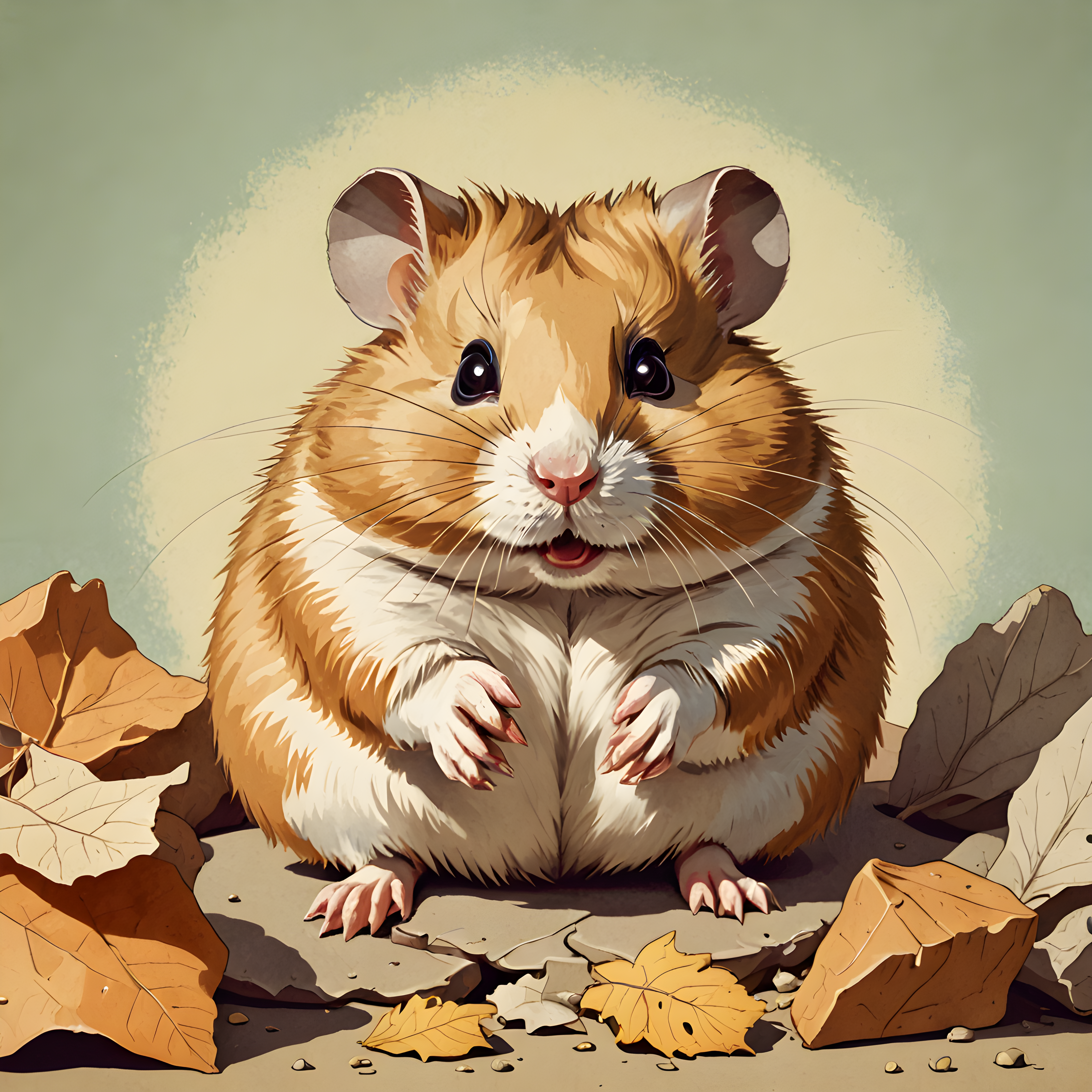 Hamster — Retro (Motivational)